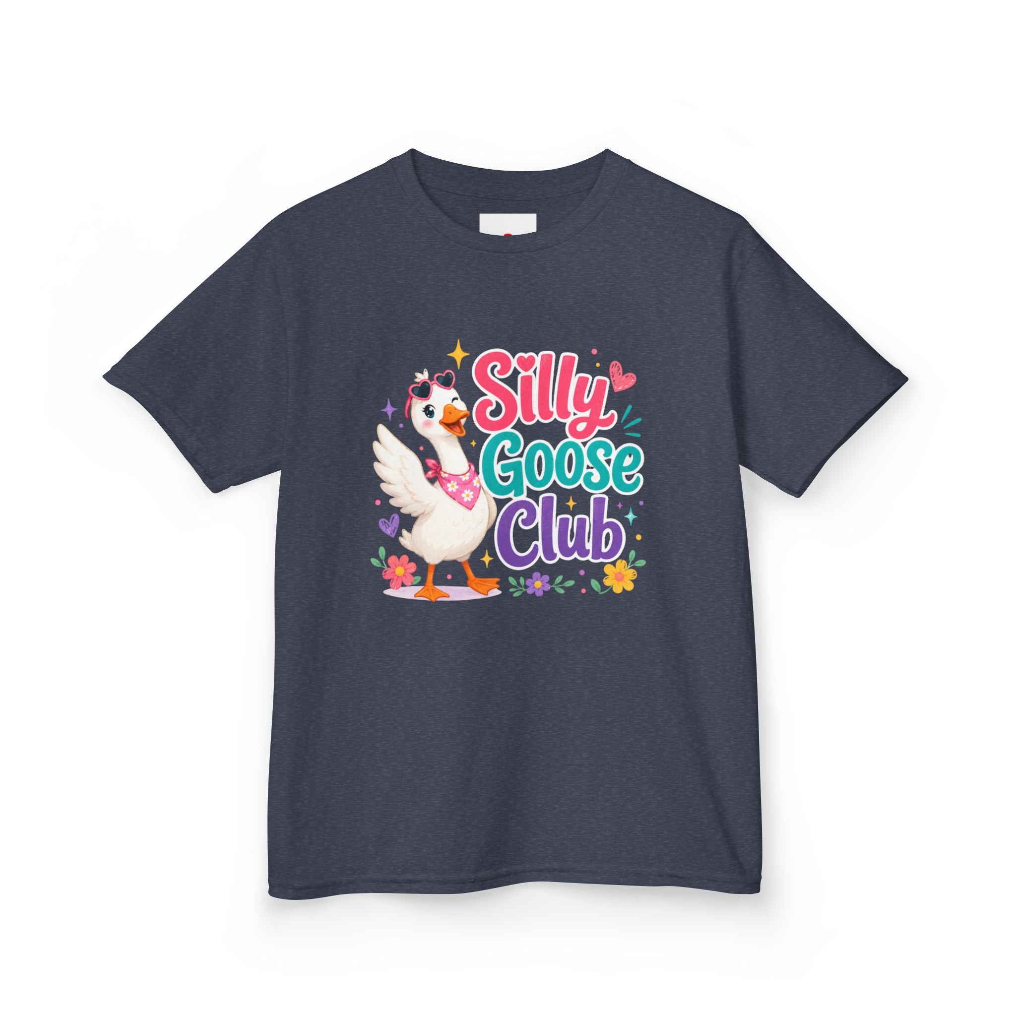 Kids T-Shirt — "Silly Goose Club" Cute Cartoon Goose Tee for Toddlers & Preschoolers