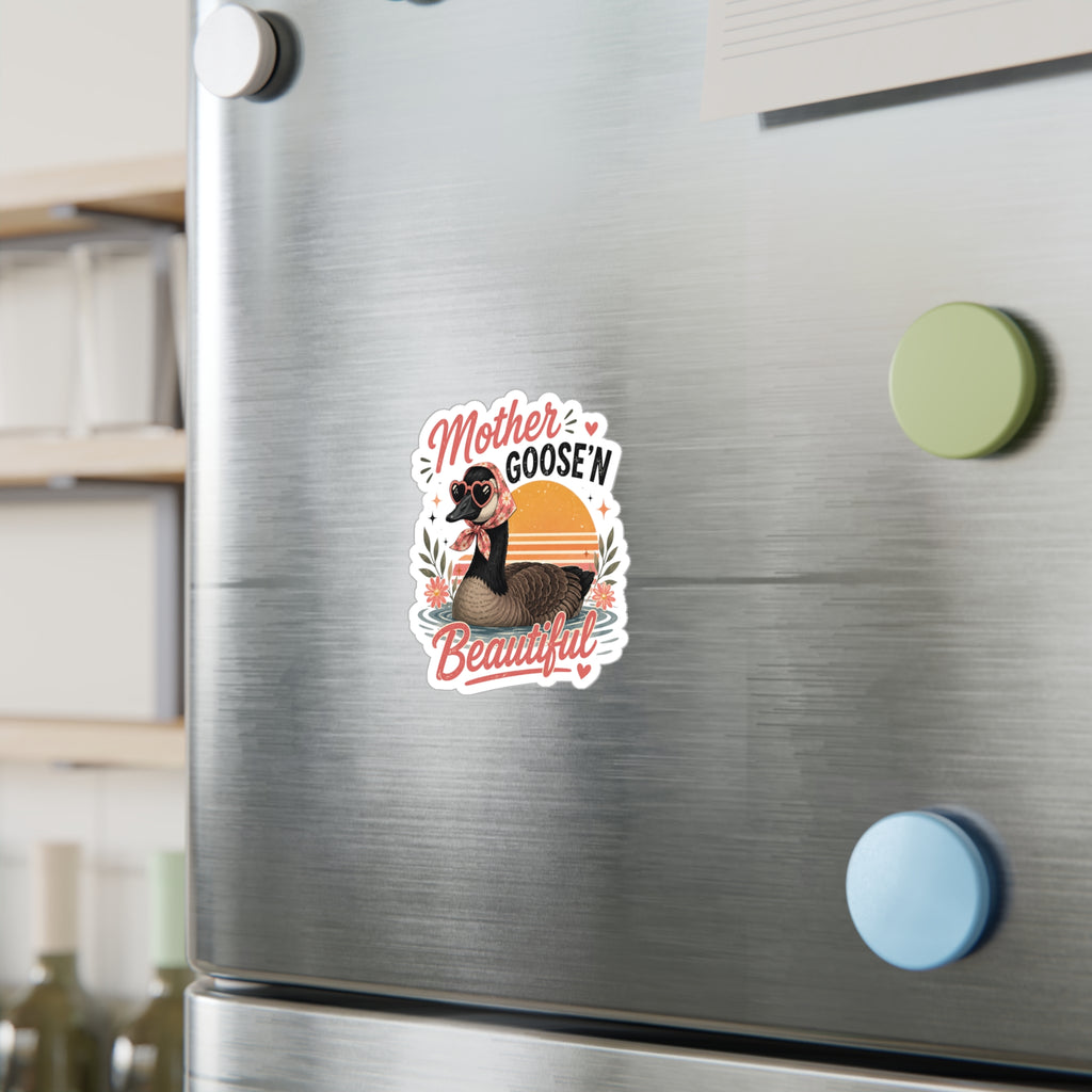 Mother Goose'n Beautiful Vinyl Sticker