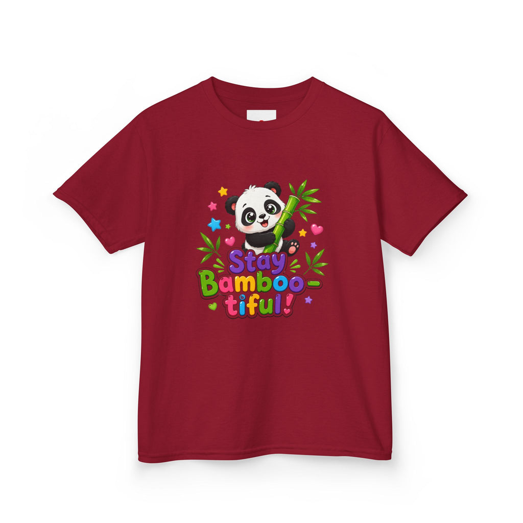 Kids Panda 'Stay Bambootiful!' T-Shirt — Cute Bamboo Forest Tee for Boys & Girls