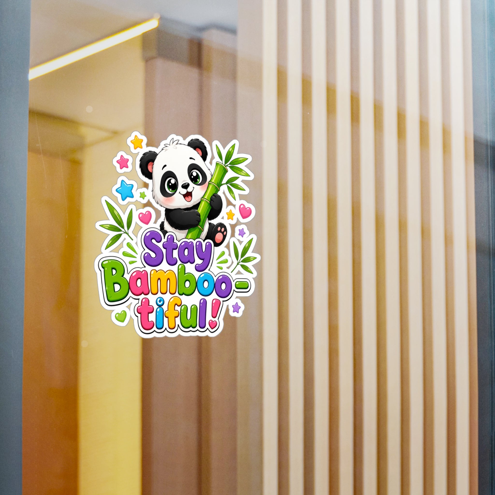Stay Bamboo-tiful Panda Vinyl Sticker