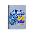 Notebook — "Little Blues, Big Smiles" Cute Blue Bear Guitar Journal