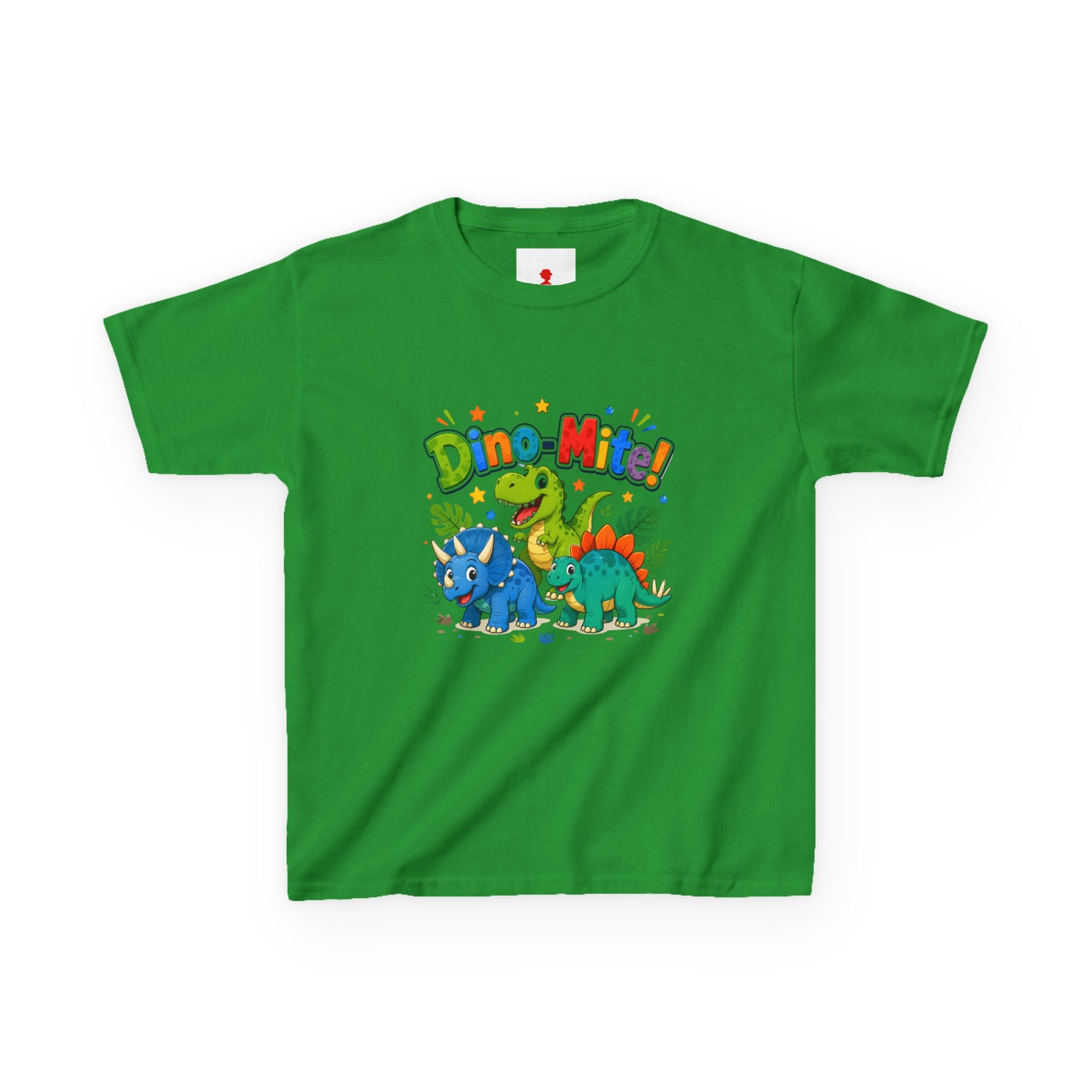 Kids T-Shirt - "Dino-Mite!" Colorful Dino Crew Tee for Toddlers & Kids