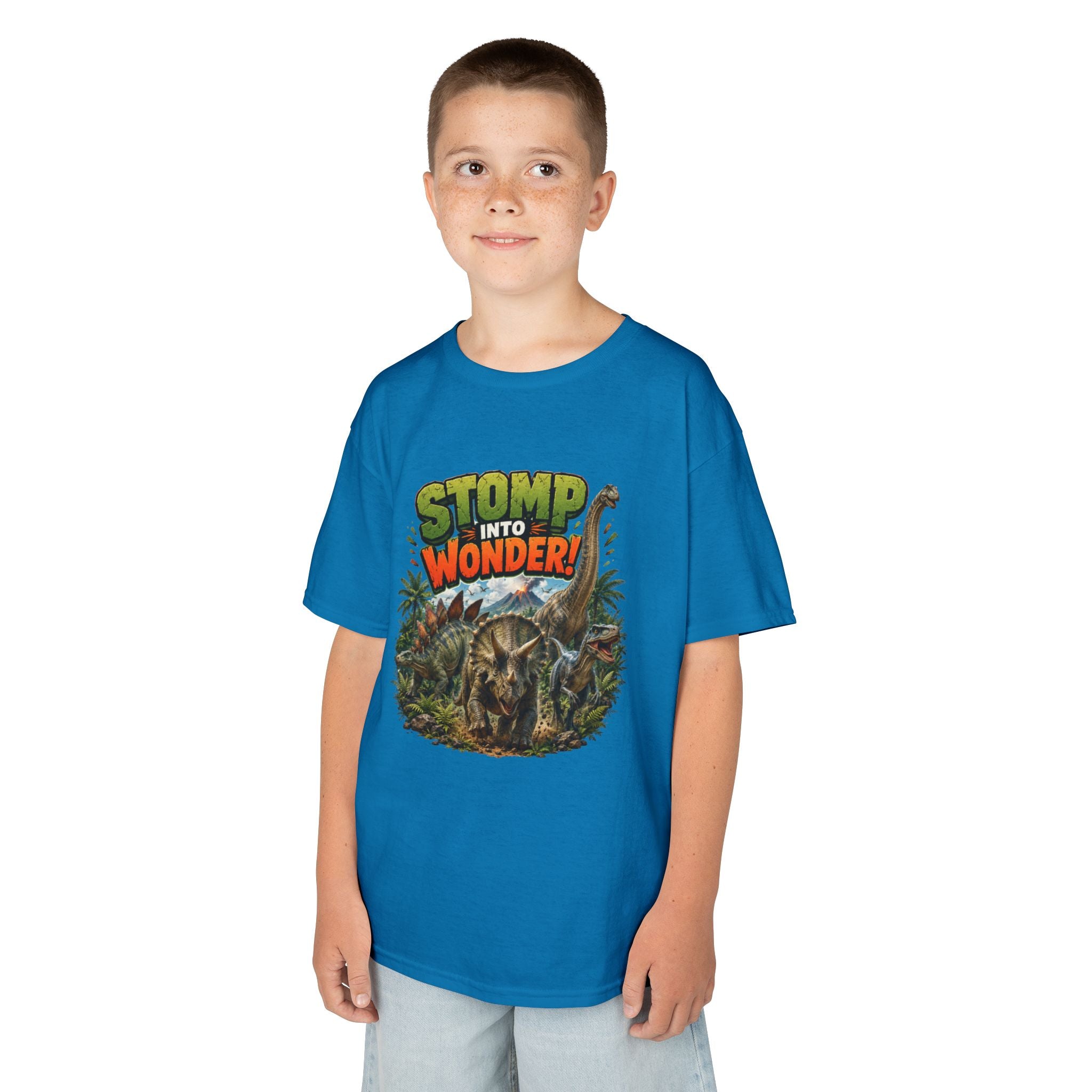 Kids T-Shirt - "Stomp Into Wonder" Dinosaur Graphic Tee