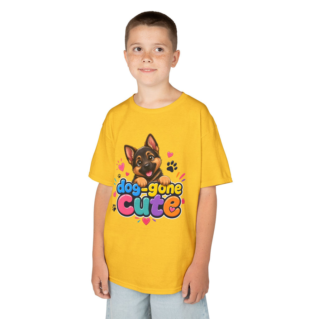 Kids T-Shirt — "Dog-Gone Cute" German Shepherd Puppy Tee