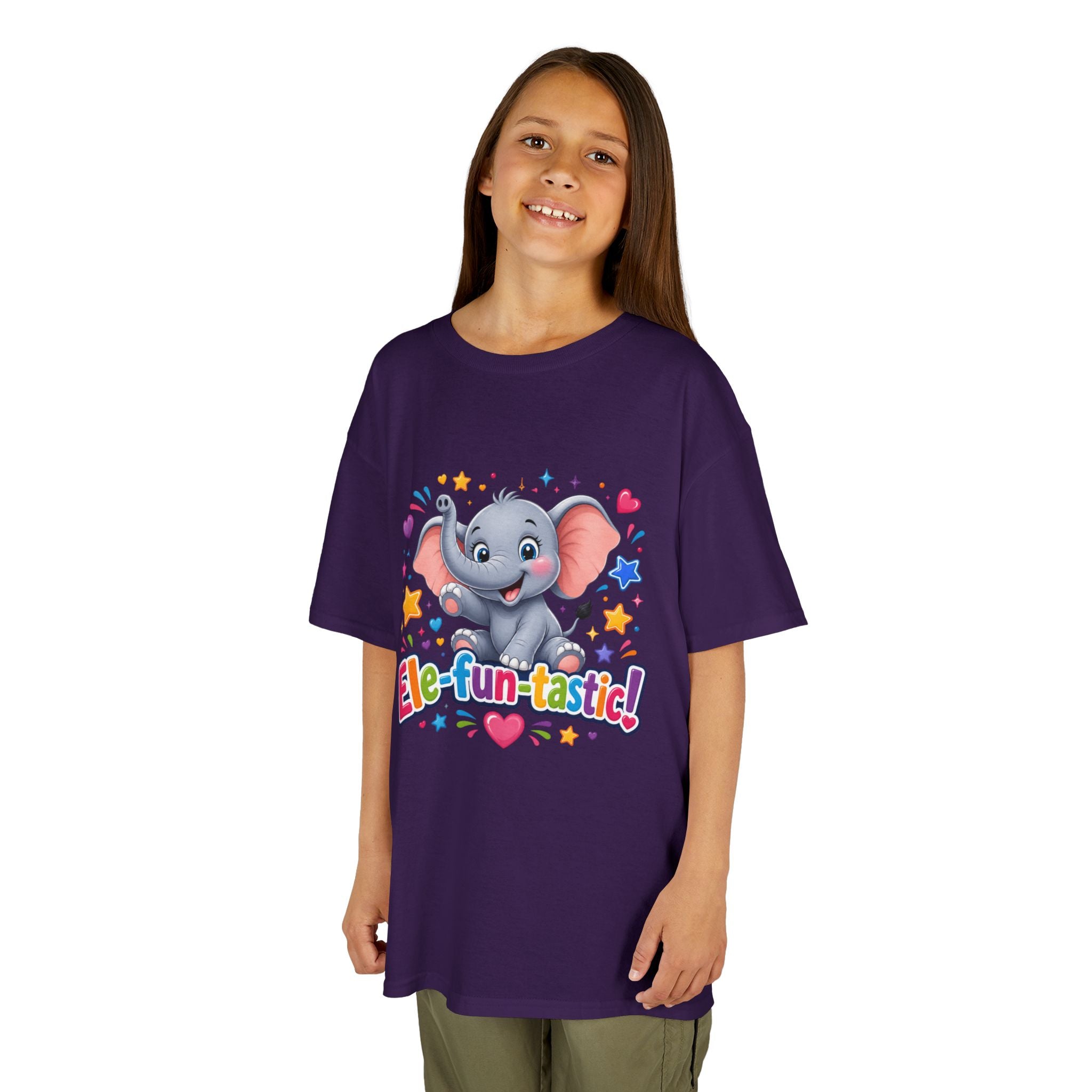 Kids T-Shirt — "Ele-fun-tastic!" Cute Elephant Graphic Tee for Toddlers, Birthday & Playtime
