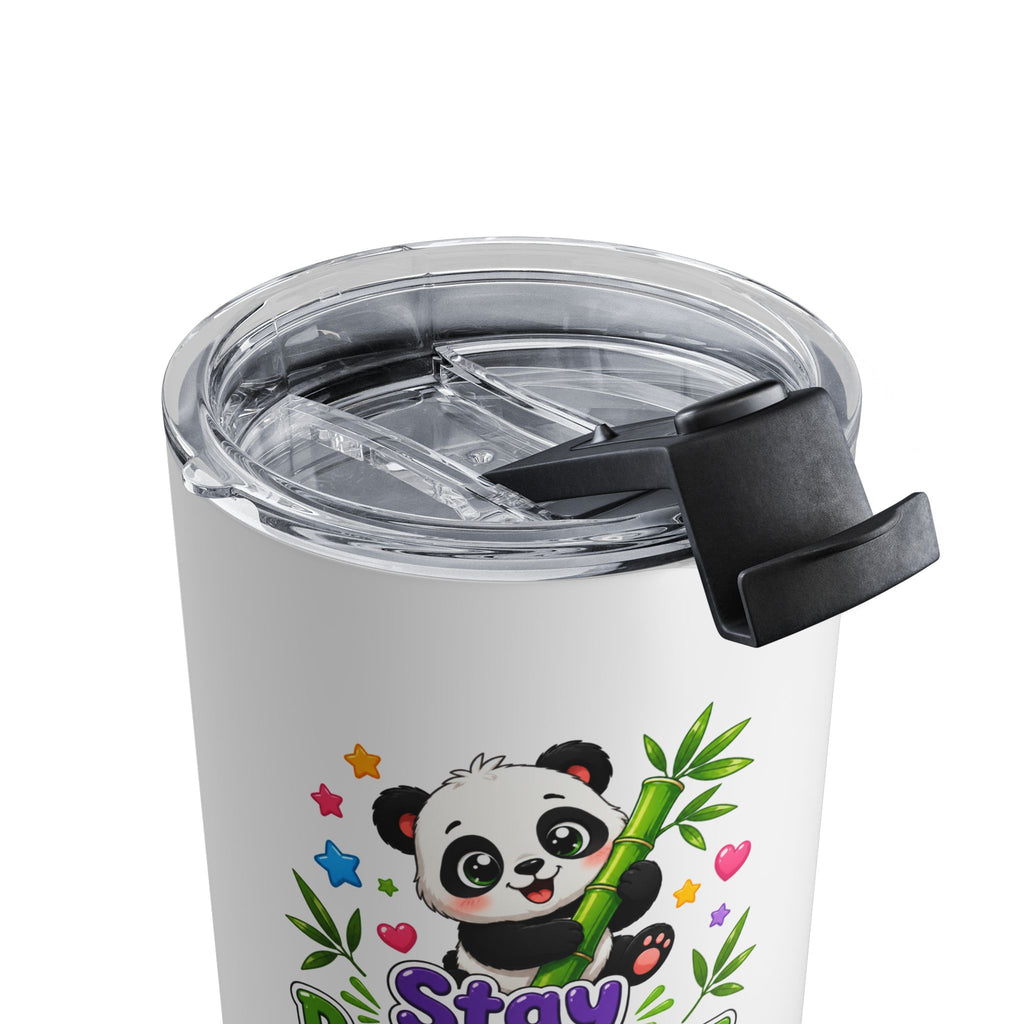 10oz Panda Tumbler - 'Stay Bamboo-tiful' Cute Gift for Kids & Animal Lovers