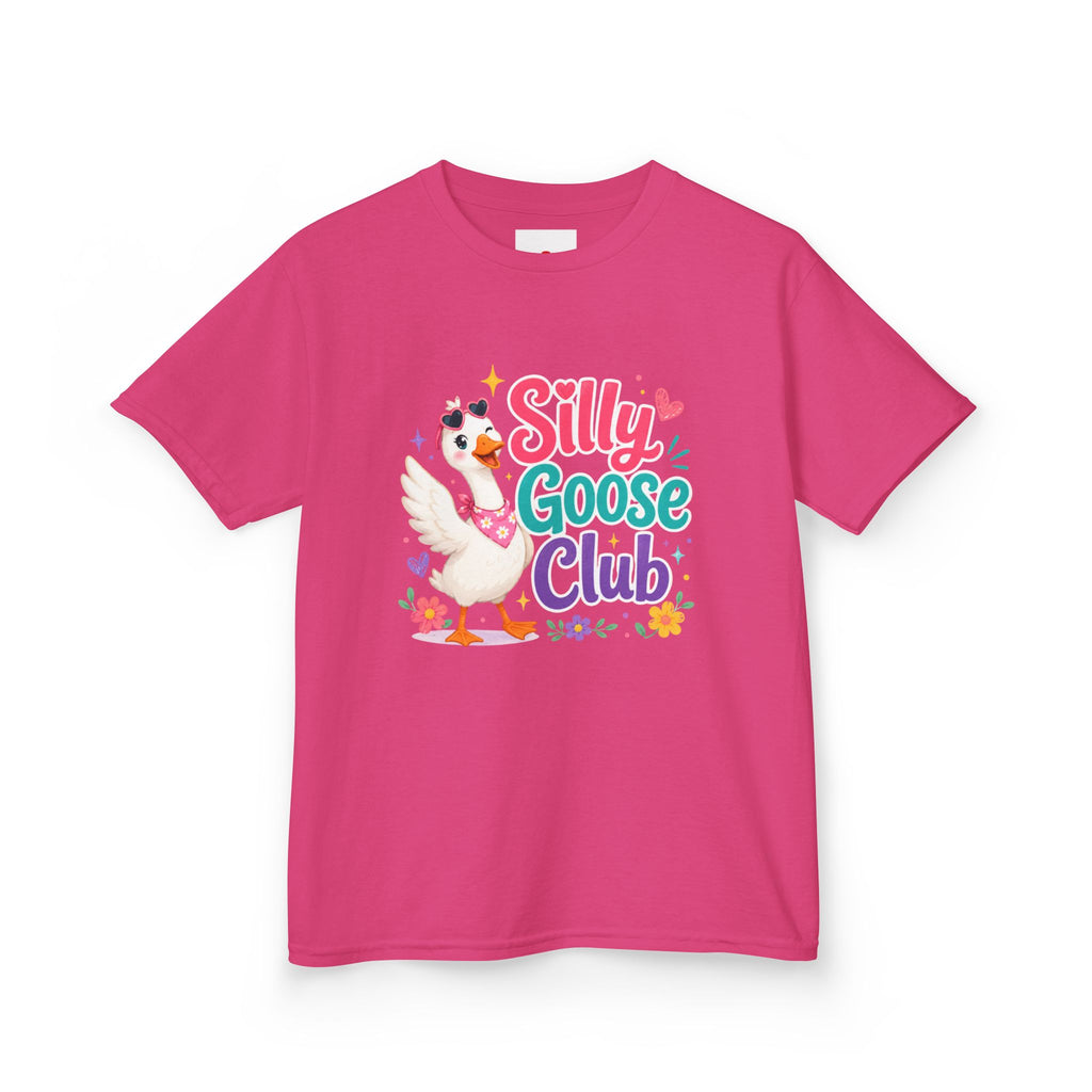 Kids T-Shirt — "Silly Goose Club" Cute Cartoon Goose Tee for Toddlers & Preschoolers