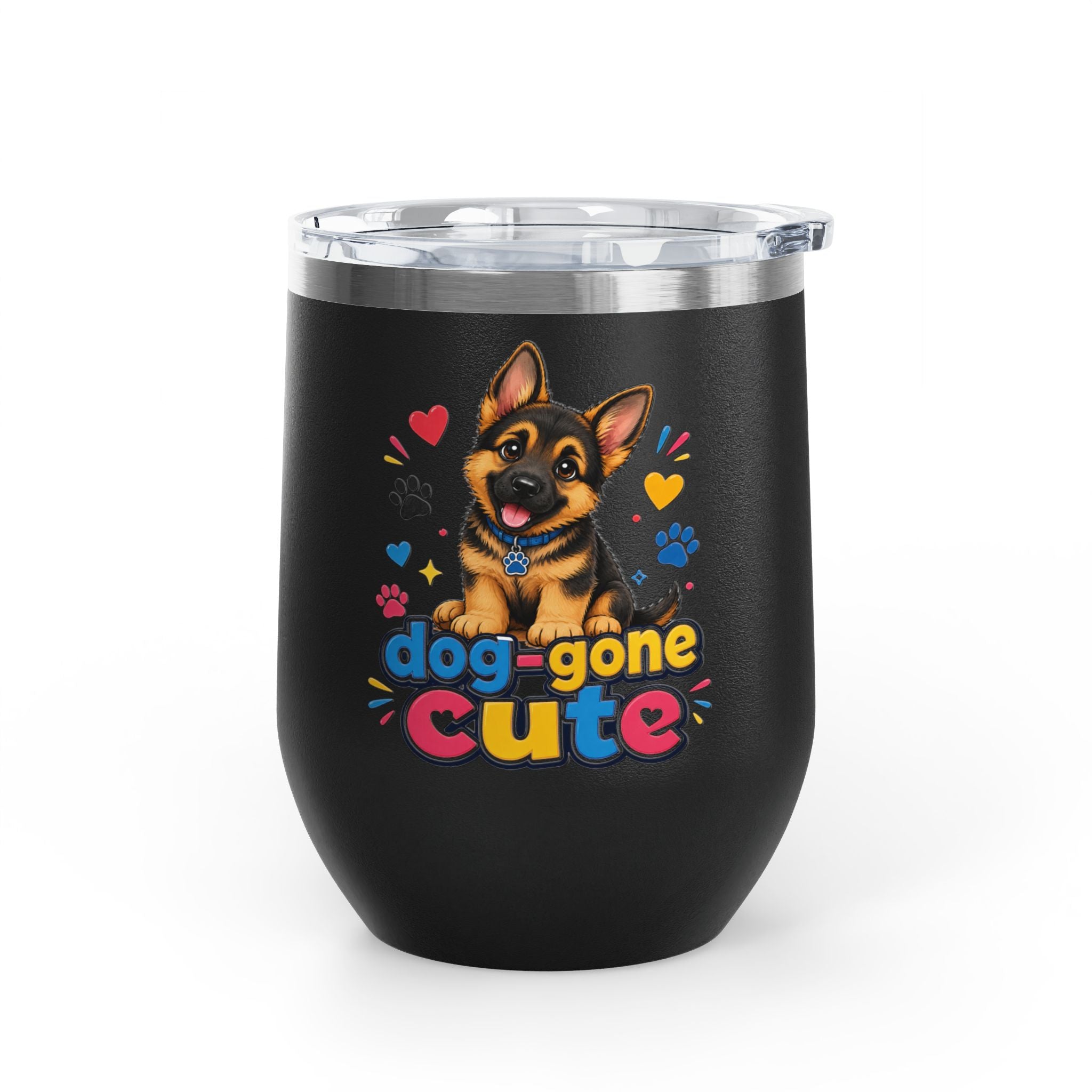 "Dog-Gone Cute" German Shepherd 12oz Insulated Cup