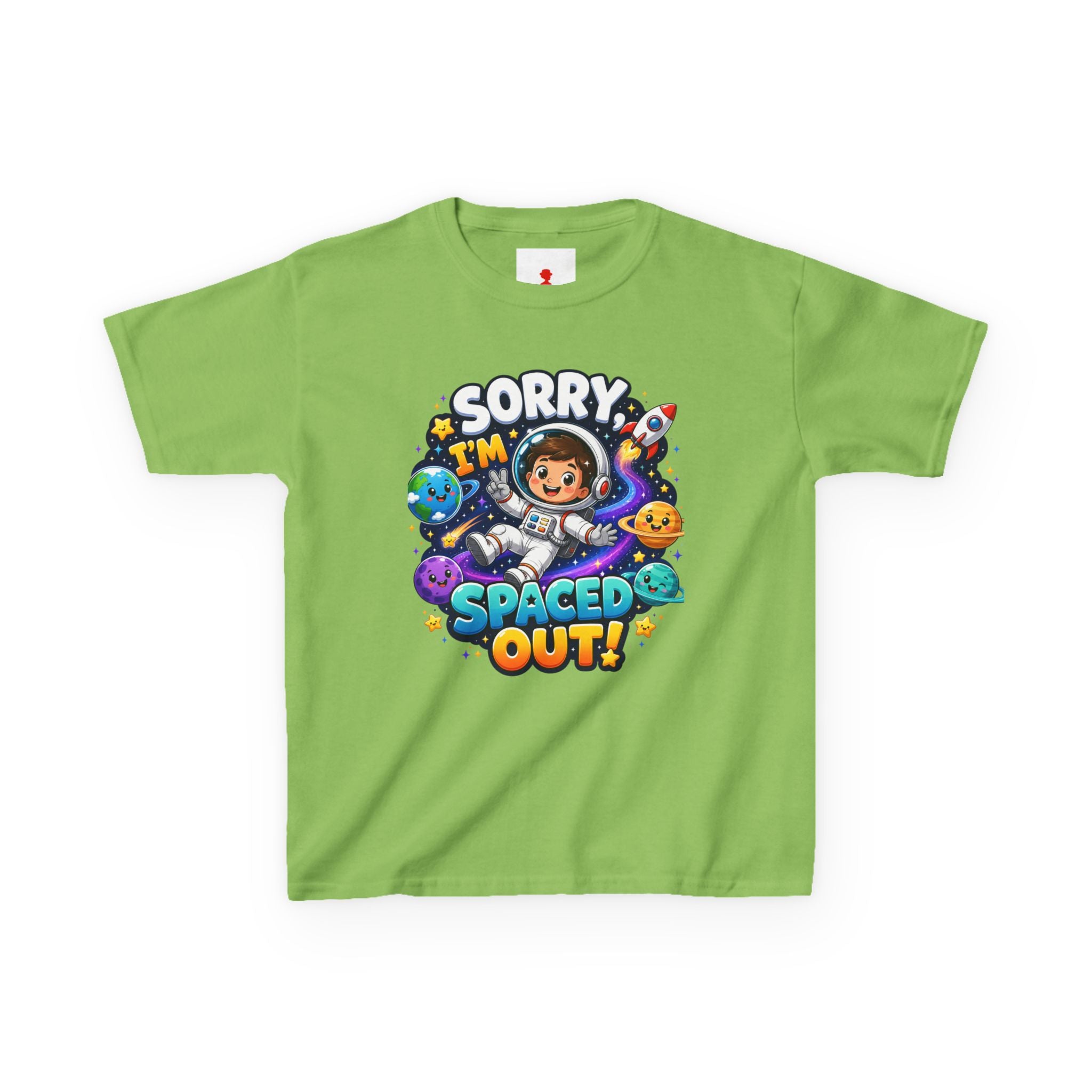 Spaced Out Kids T-Shirt — "Sorry I'm Spaced Out!" Cute Space Astronaut Tee