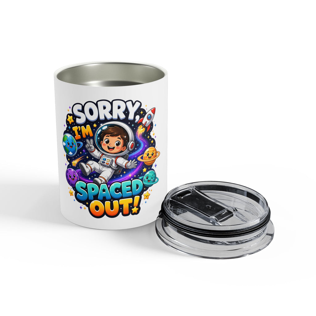 Tumbler — “Sorry I’m Spaced Out!” Cute Astronaut Kids Travel Tumbler, Space Gift for Kids