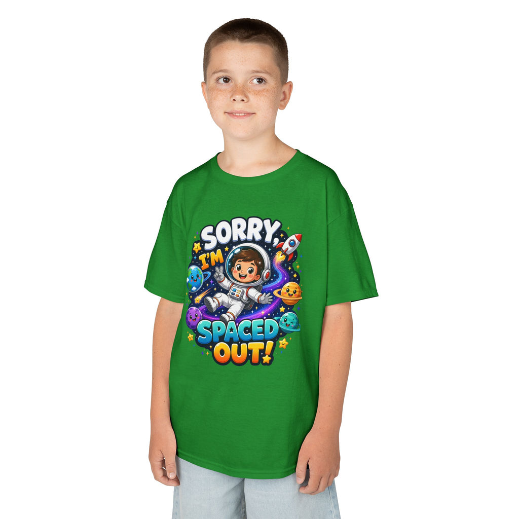 Spaced Out Kids T-Shirt — "Sorry I'm Spaced Out!" Cute Space Astronaut Tee