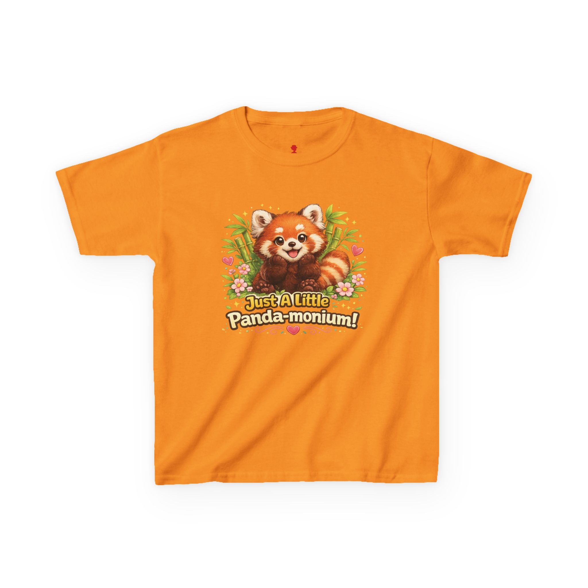 Red Panda Illustration Kids T-Shirt | "Just A Little Panda-monium"