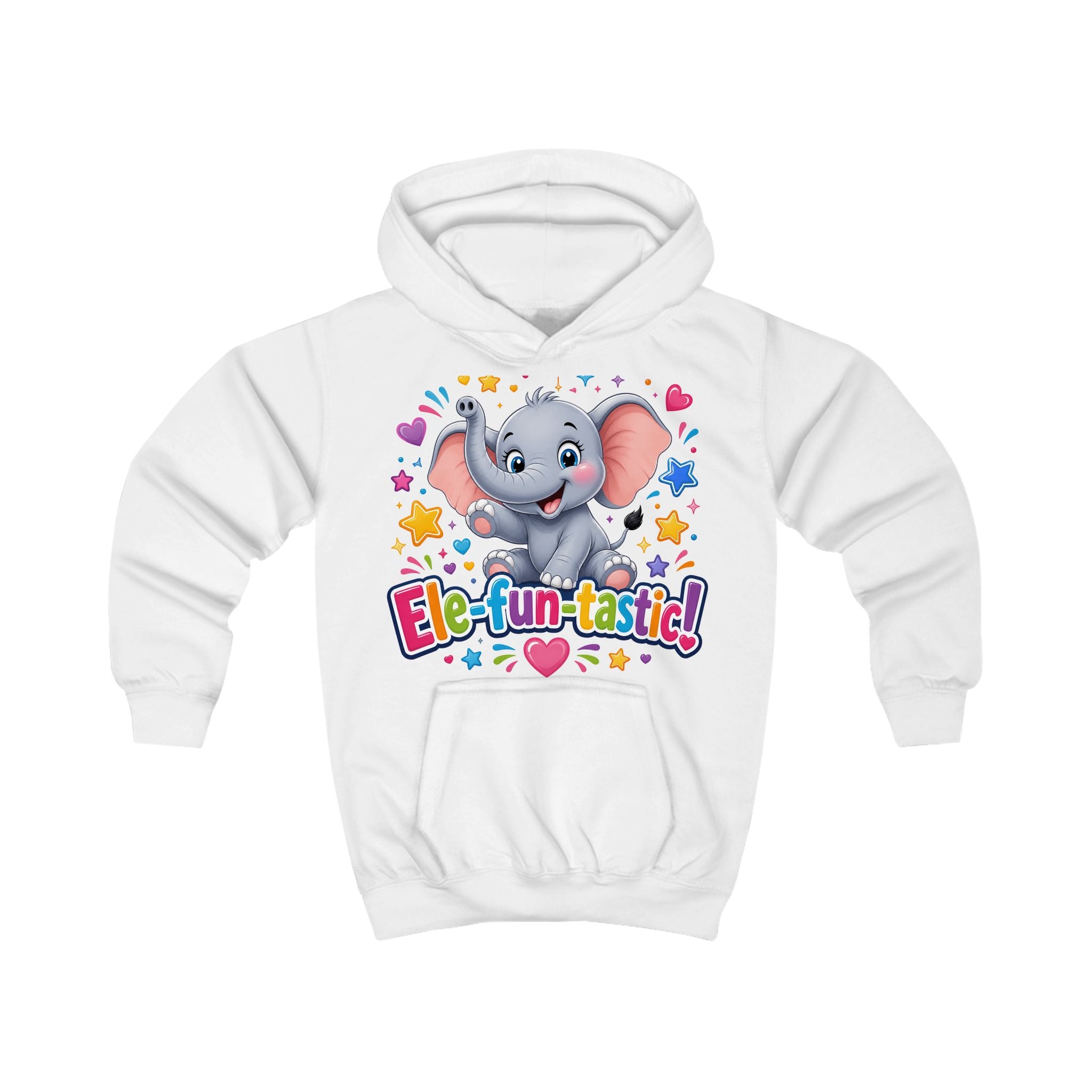 Ele-fun-tastic! Cute Elephant Kids Hoodie — Colorful Toddler Pullover