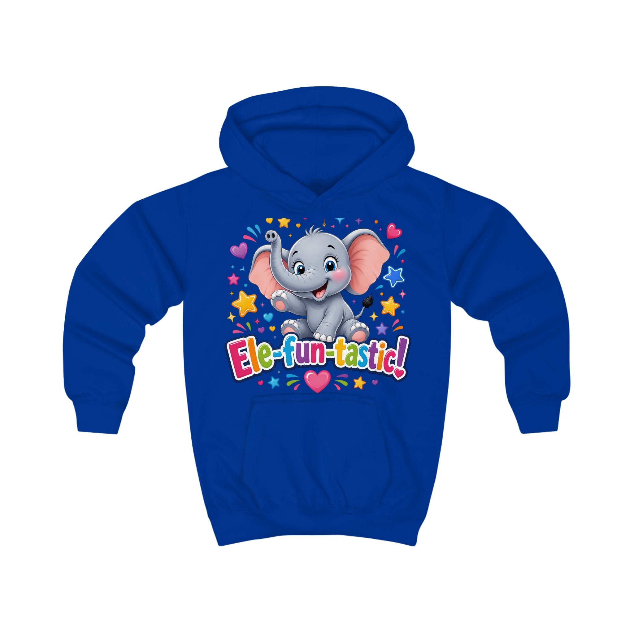 Ele-fun-tastic! Cute Elephant Kids Hoodie — Colorful Toddler Pullover
