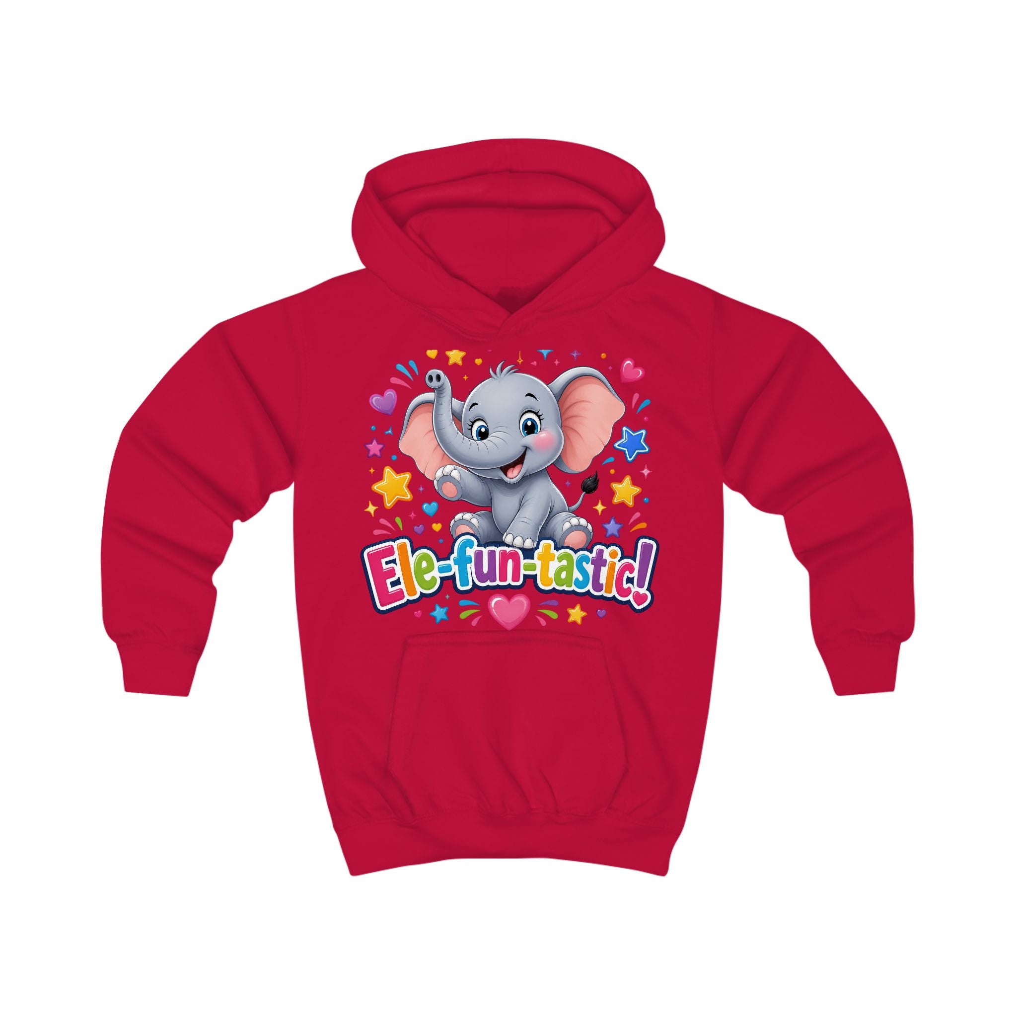 Ele-fun-tastic! Cute Elephant Kids Hoodie — Colorful Toddler Pullover