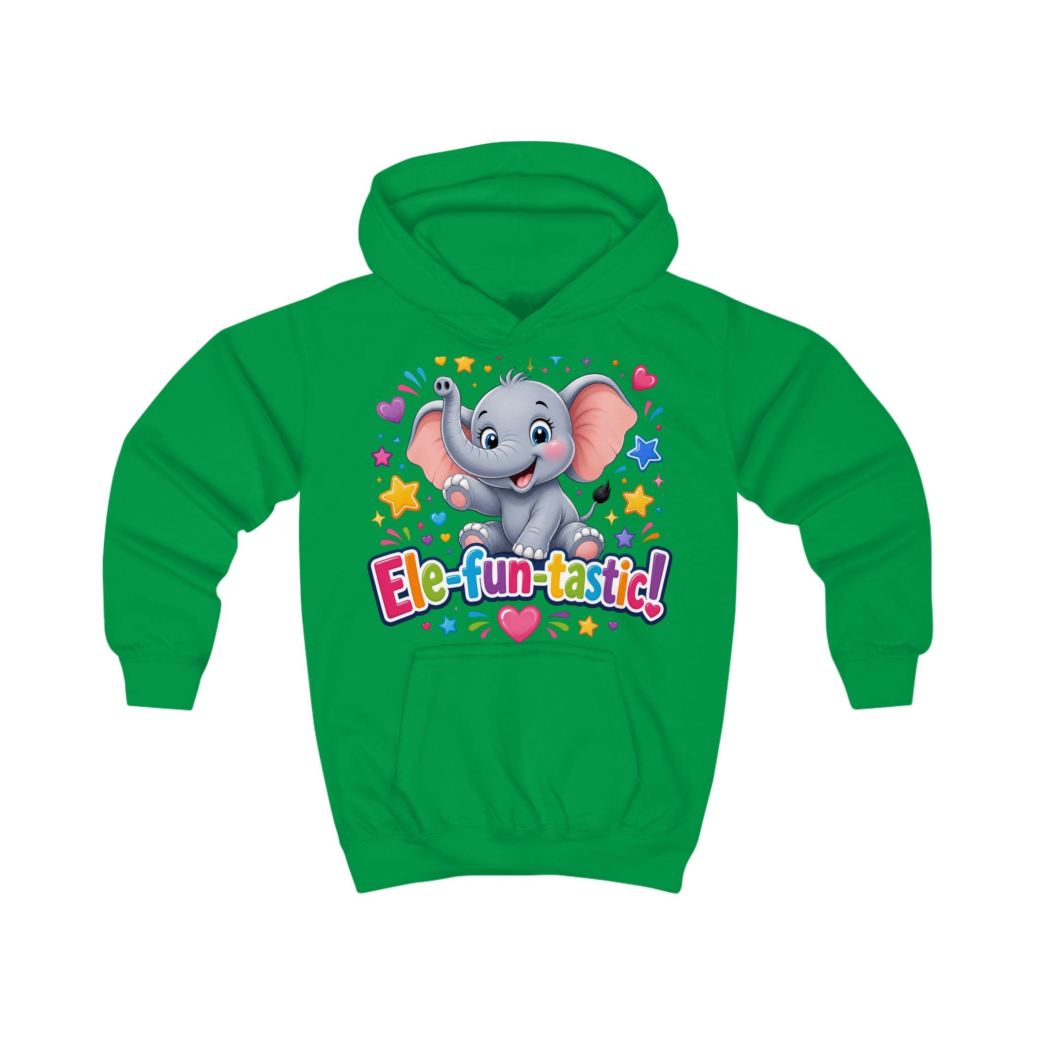 Ele-fun-tastic! Cute Elephant Kids Hoodie — Colorful Toddler Pullover