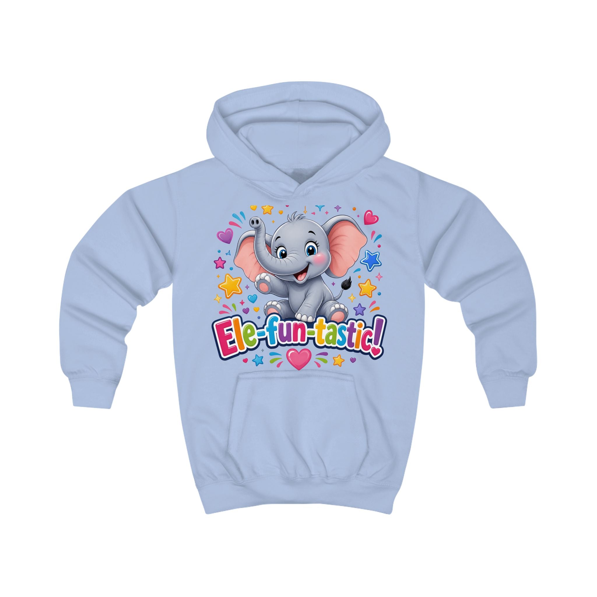 Ele-fun-tastic! Cute Elephant Kids Hoodie — Colorful Toddler Pullover