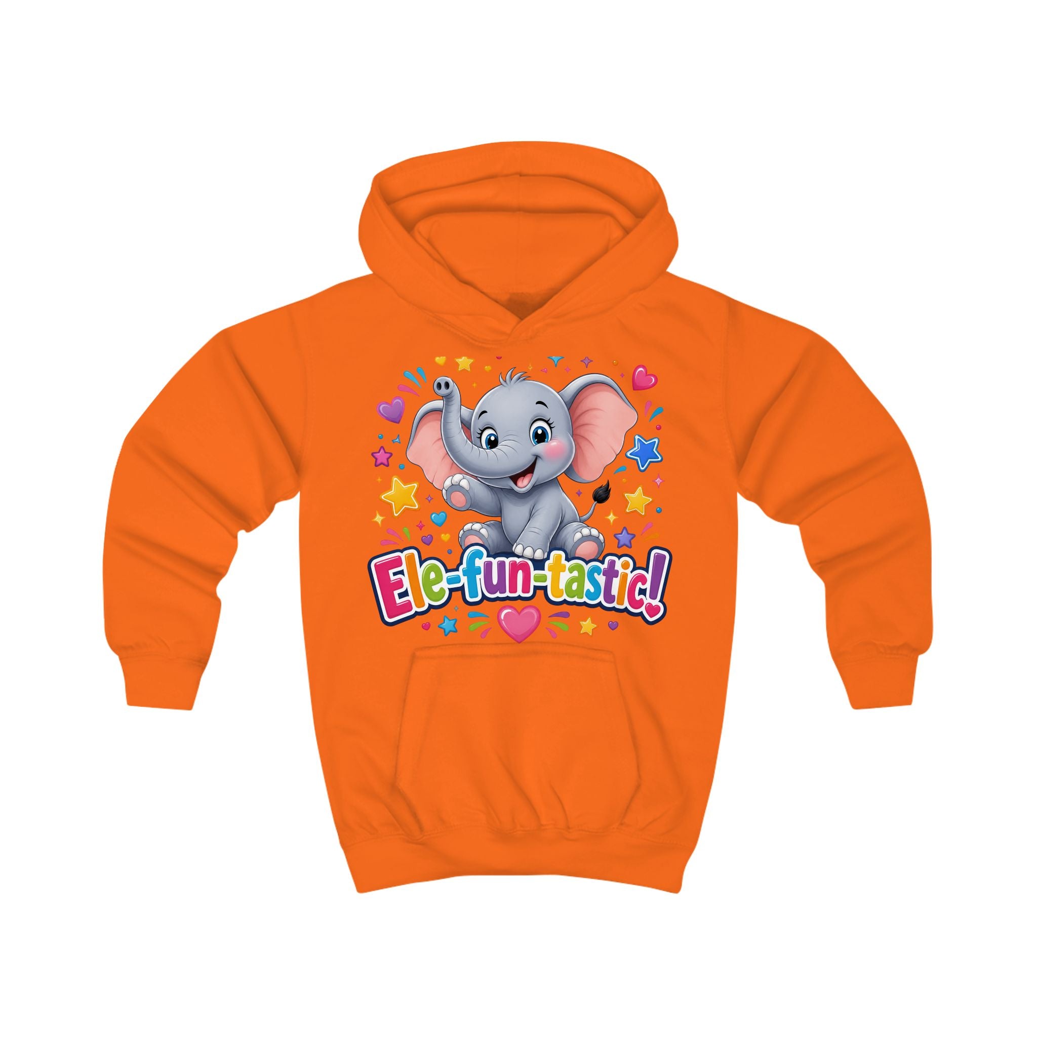 Ele-fun-tastic! Cute Elephant Kids Hoodie — Colorful Toddler Pullover
