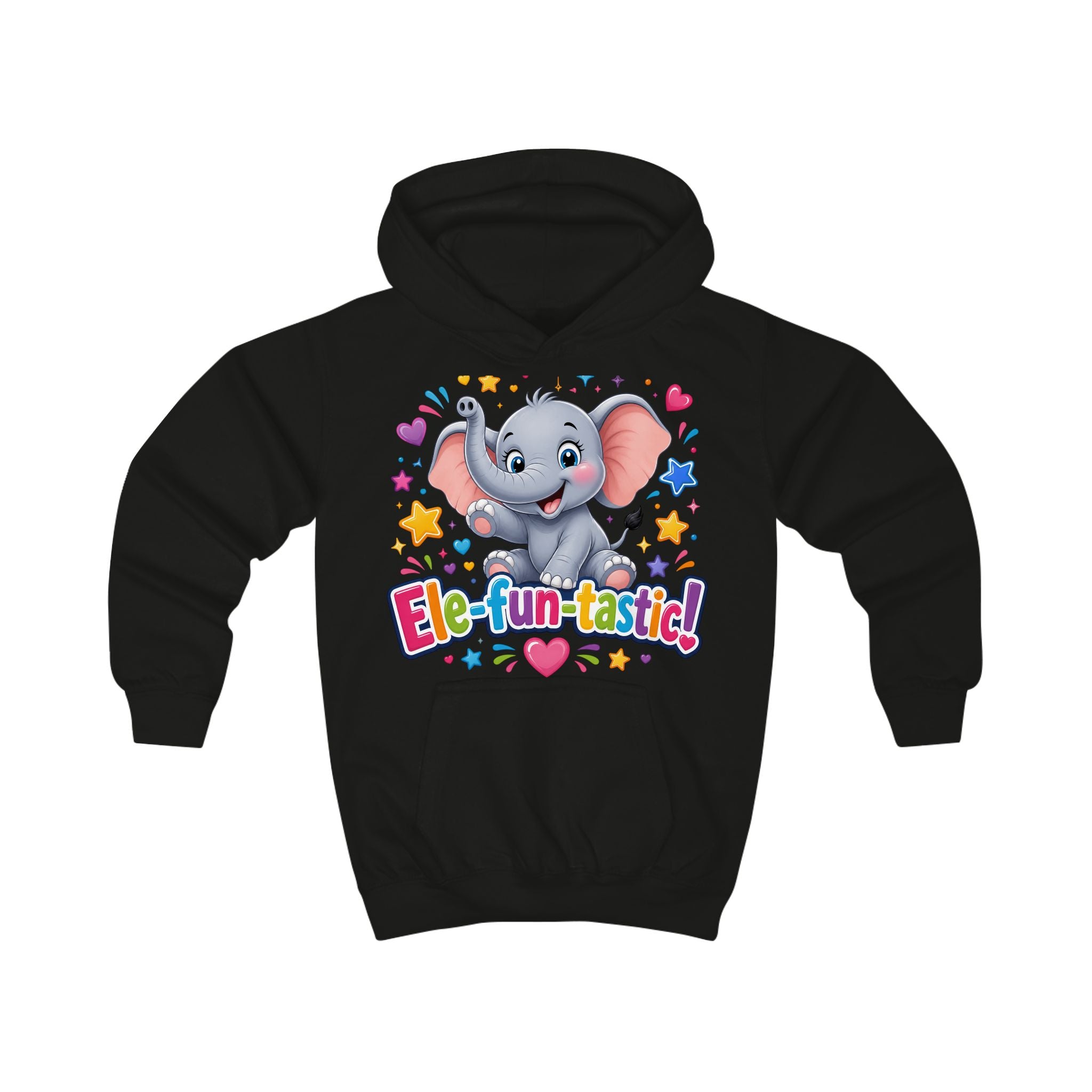 Ele-fun-tastic! Cute Elephant Kids Hoodie — Colorful Toddler Pullover