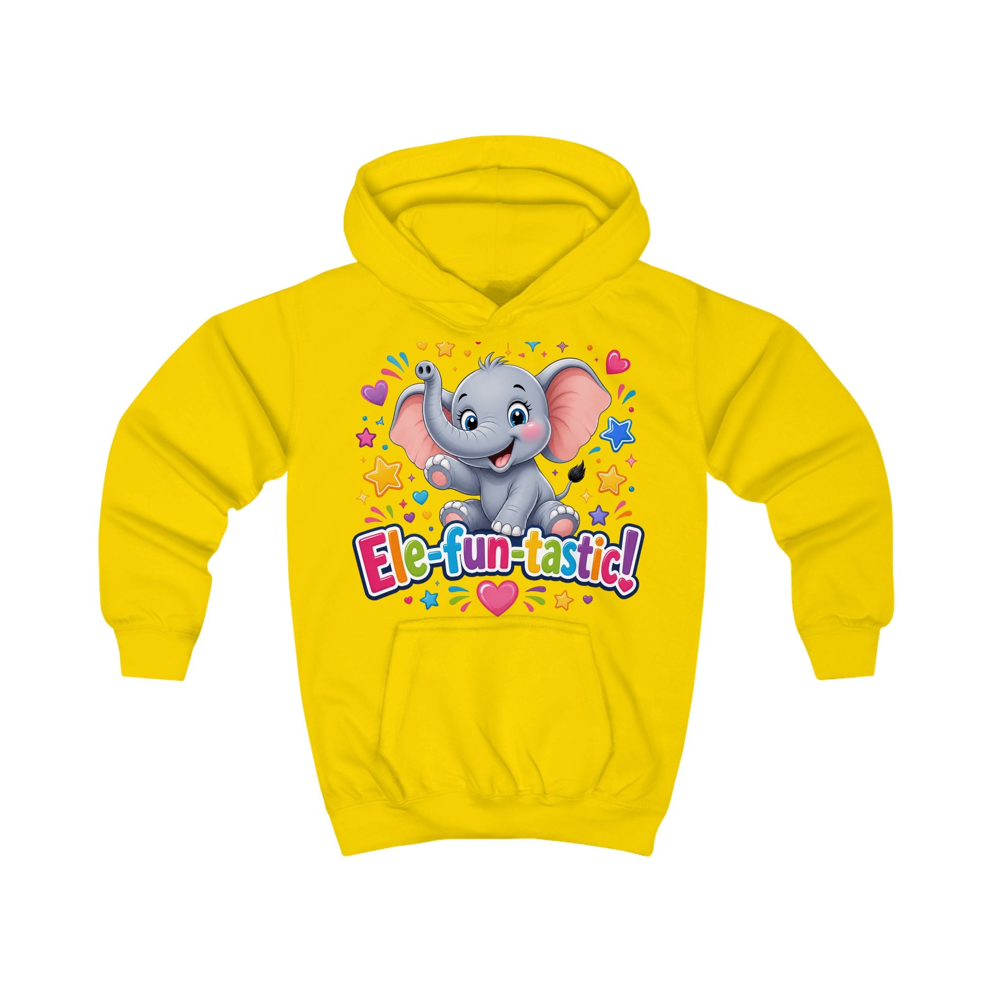 Ele-fun-tastic! Cute Elephant Kids Hoodie — Colorful Toddler Pullover