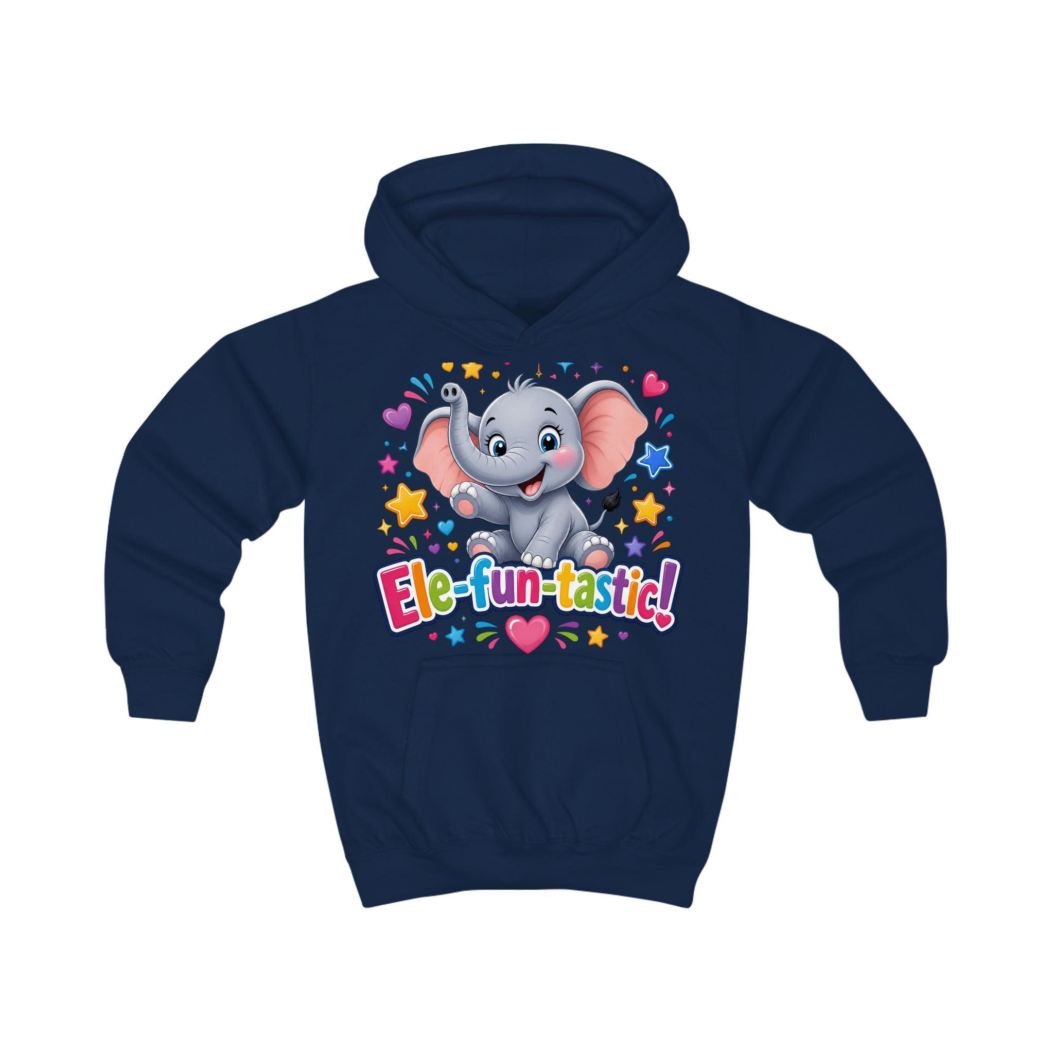 Ele-fun-tastic! Cute Elephant Kids Hoodie — Colorful Toddler Pullover