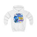 Kids Hoodie - "Little Blues, Big Smiles" Cute Blue Bear Guitar Hoodie for Toddlers
