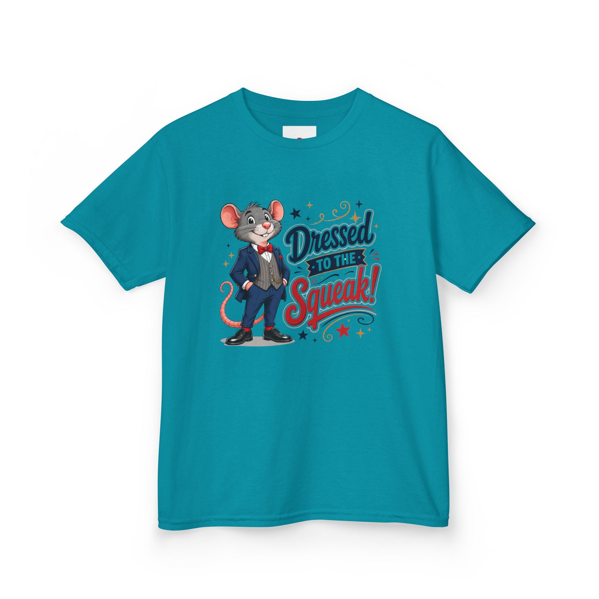 Kids Tee — "Dressed to the Squeak" Cartoon Mouse Graphic