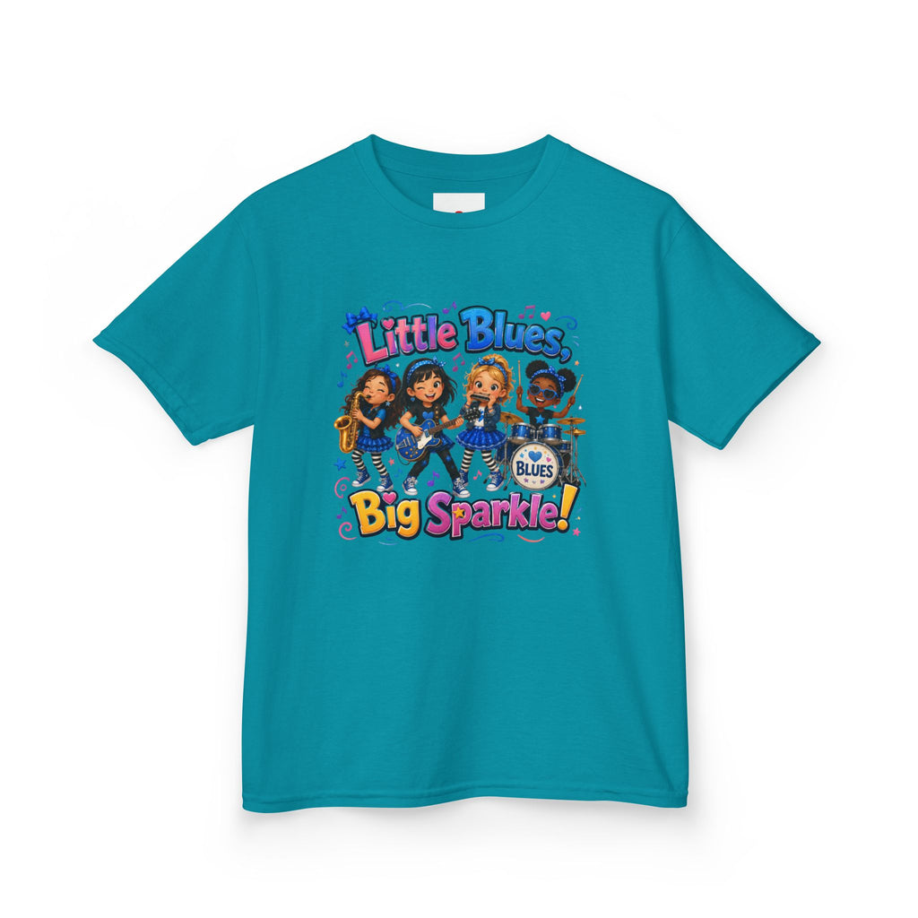 Kids Tee — "Little Blues Big Sparkle" Band Graphic