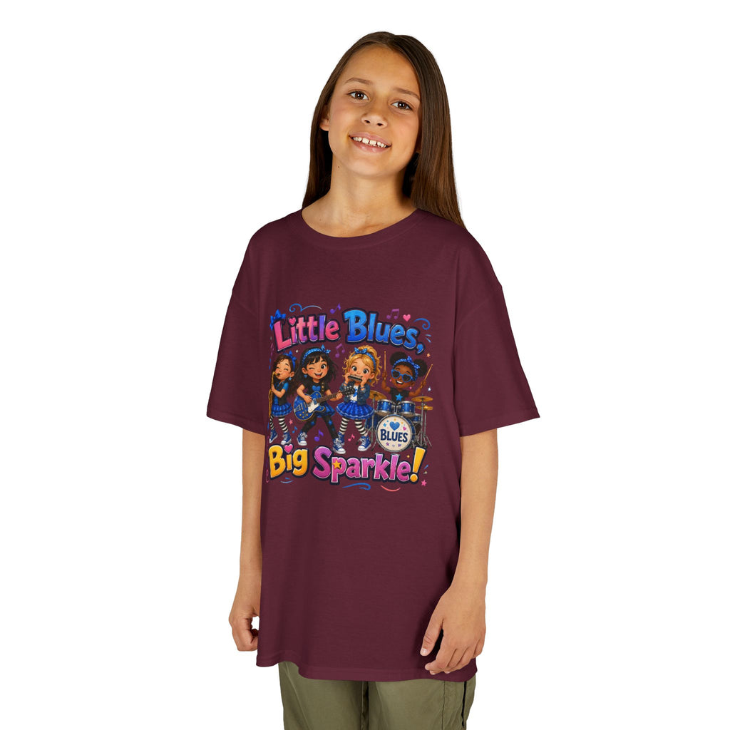 Kids Tee — "Little Blues Big Sparkle" Band Graphic