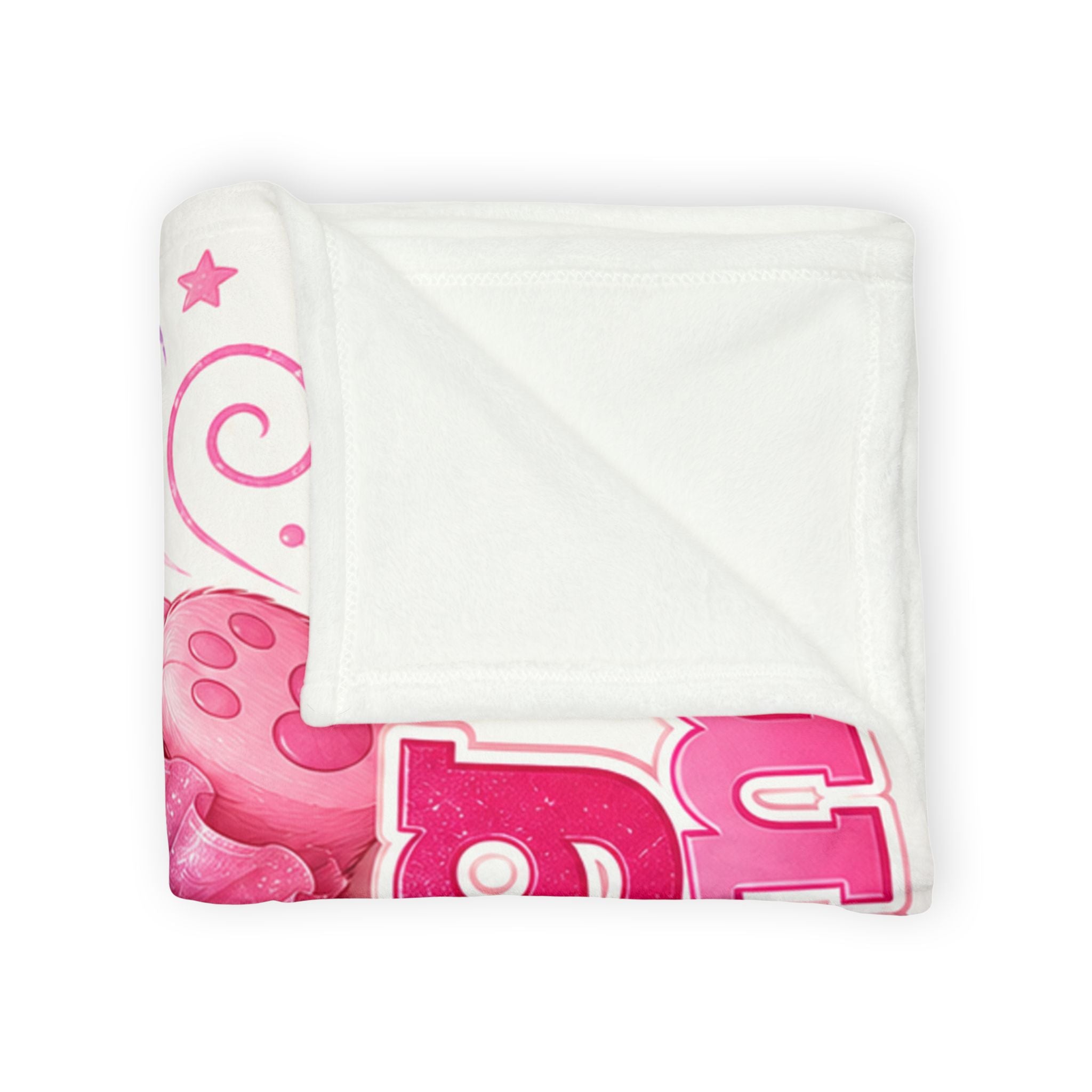 Plush Baby Blanket — "Tiny Tunes, Big Dreams!" Pink Teddy Guitar Throw