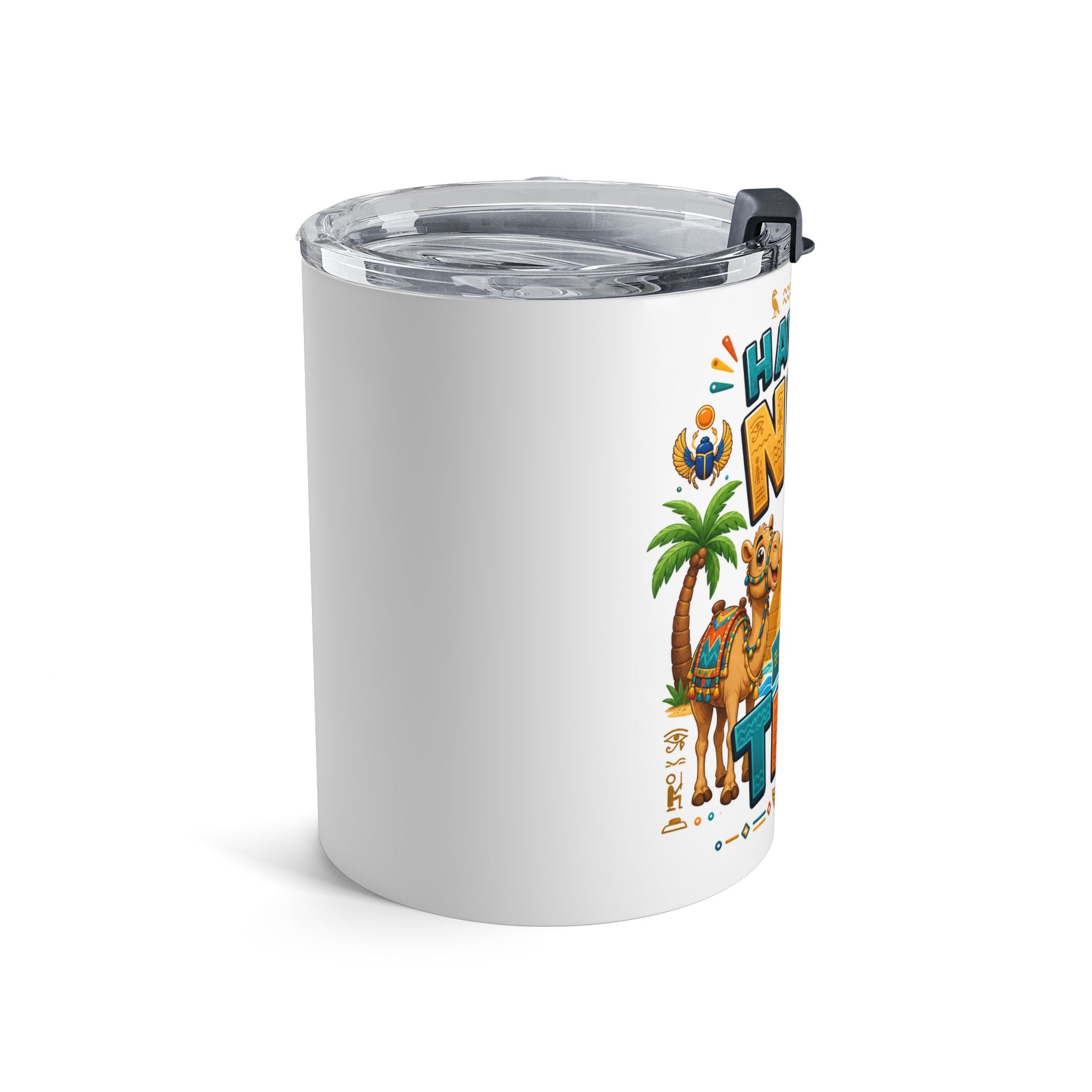 Having a Nile of a Time Tumbler 10oz | Egyptian Pyramid Cat Camel Design