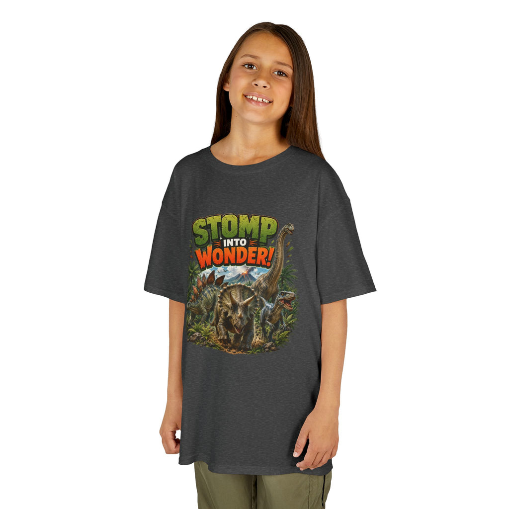Kids T-Shirt - "Stomp Into Wonder" Dinosaur Graphic Tee