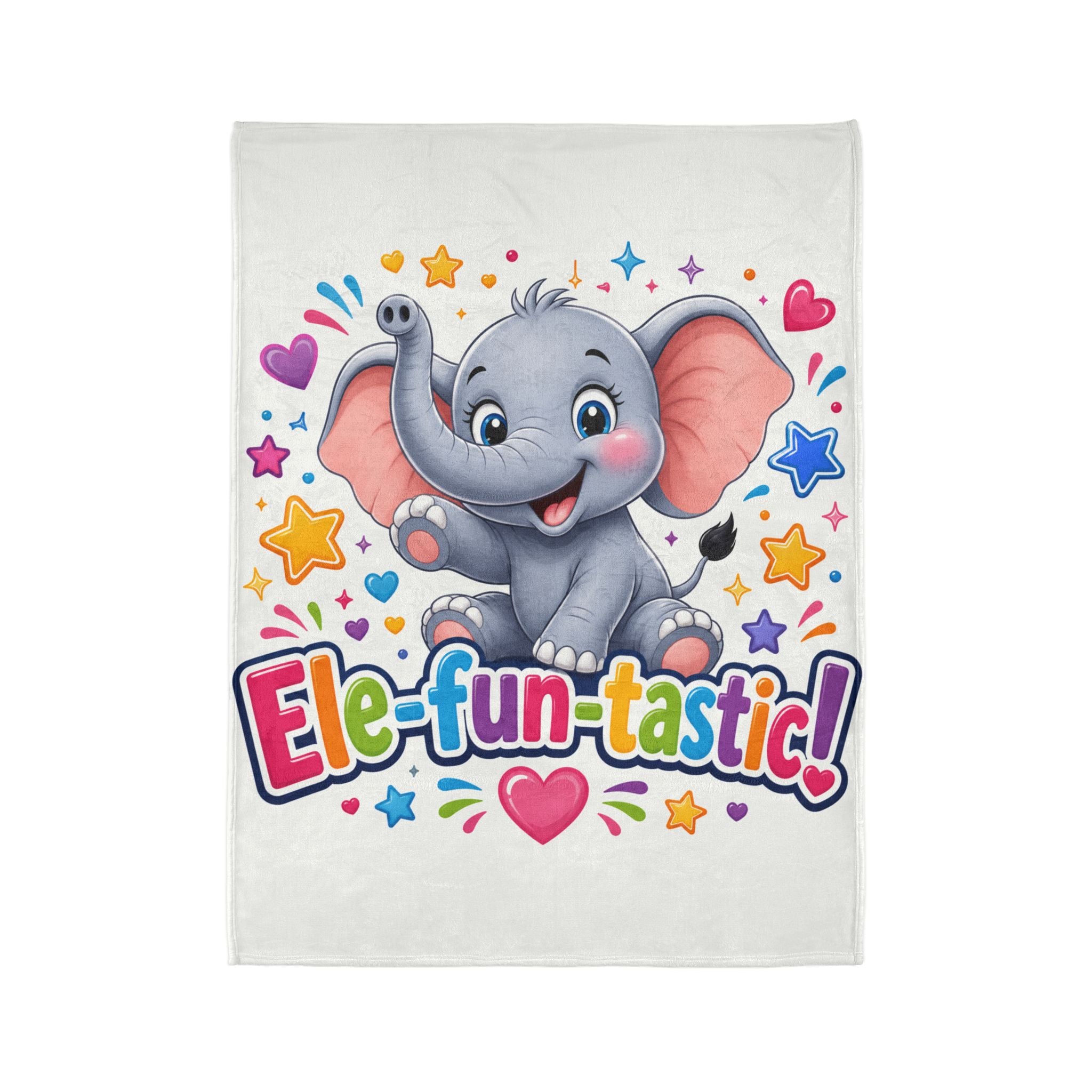 Ele-fun-tastic! Cute Baby Elephant Plush Throw Blanket