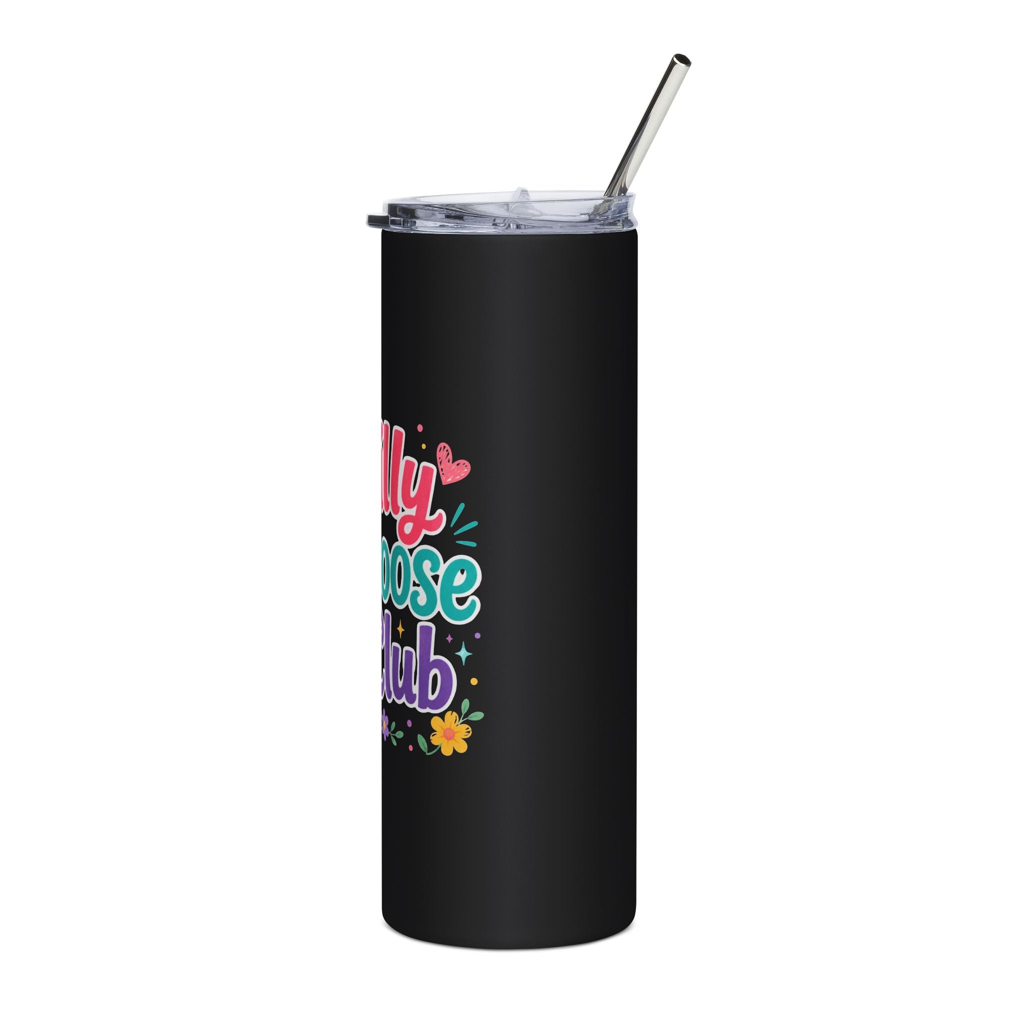 Silly Goose Club 20oz Stainless Steel Tumbler — Insulated Travel Cup with Cute Goose Design