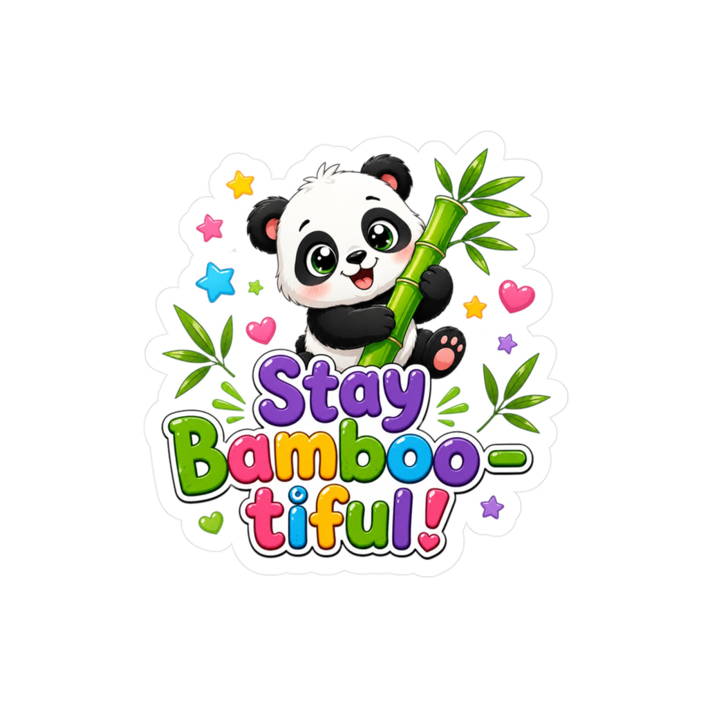 Stay Bamboo-tiful Panda Vinyl Sticker