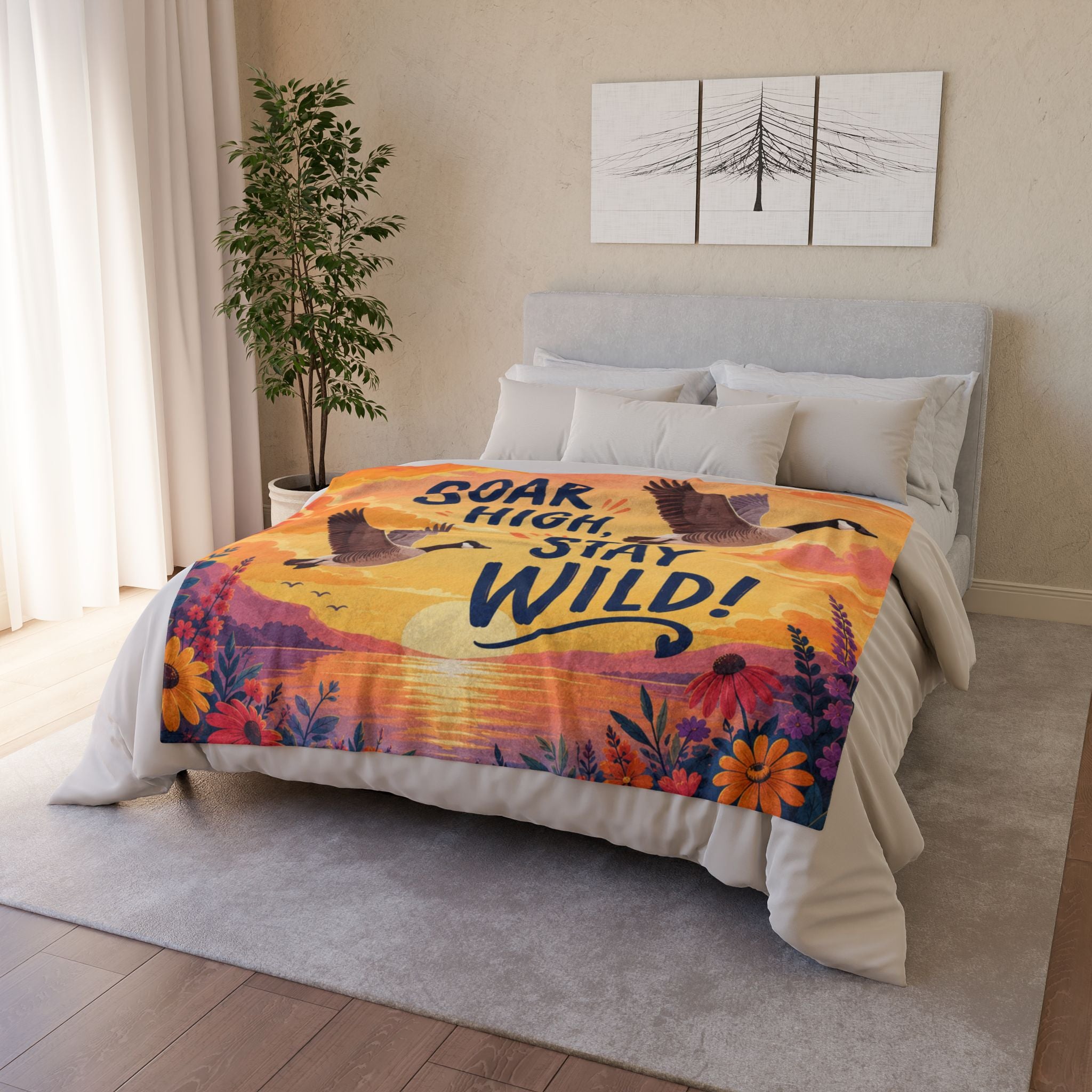 Soar High Stay Wild Blanket