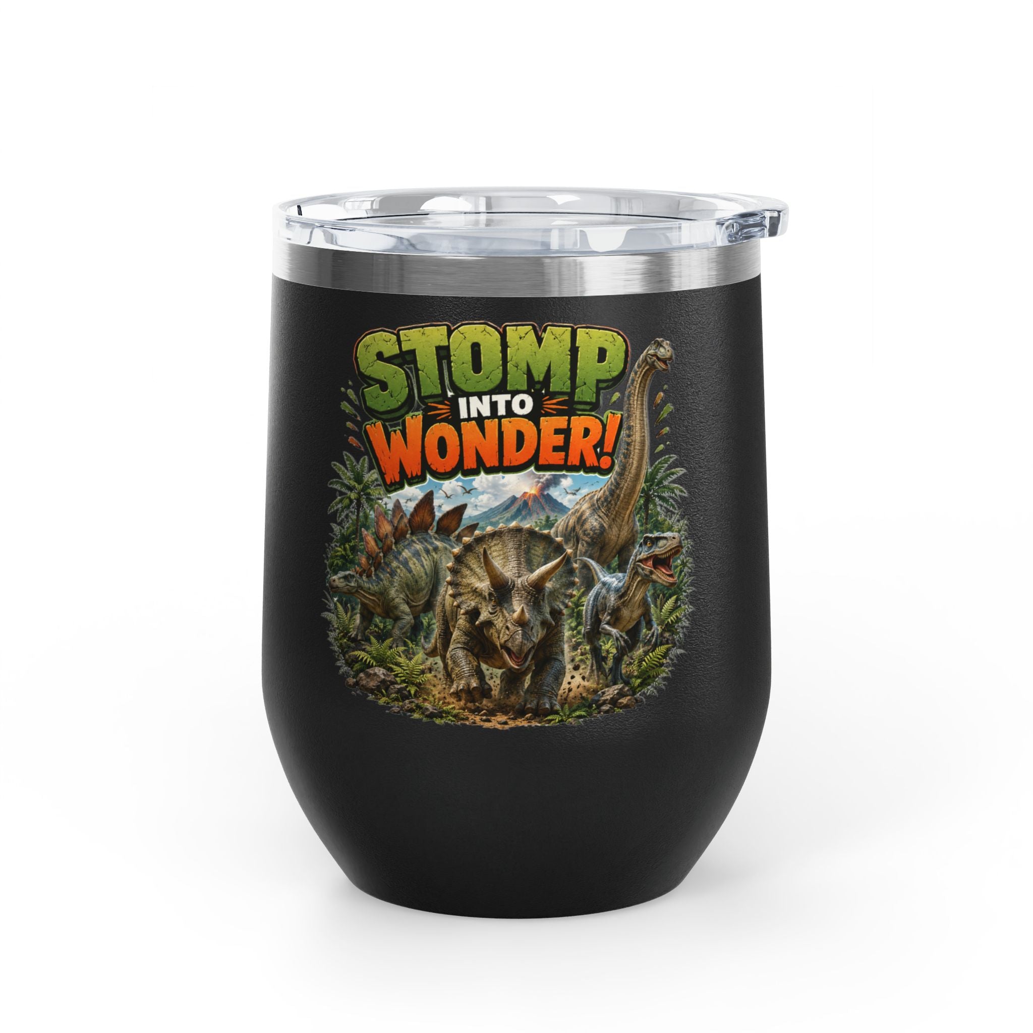 Dinosaur "Stomp Into Wonder" 12oz Tumbler