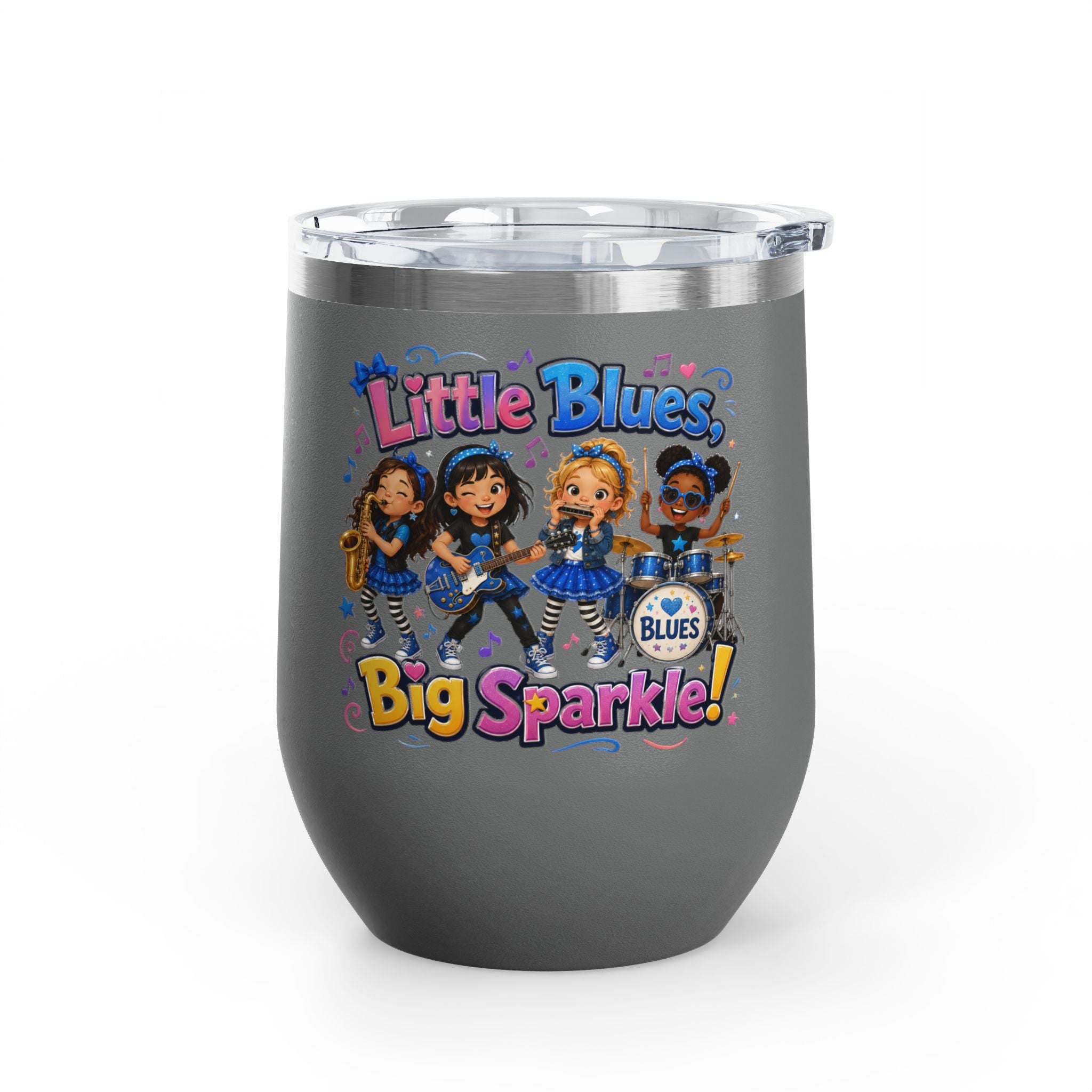 "Little Blues Big Sparkle" Insulated 12oz Travel Cup