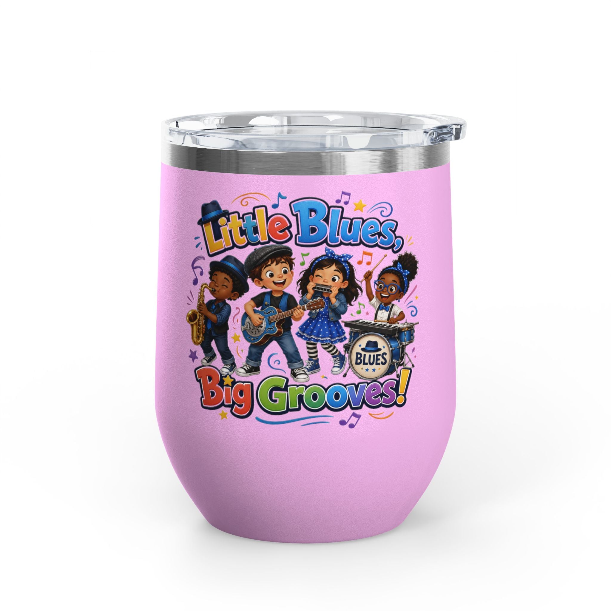 "Little Blues, Big Grooves!" Kids Band Insulated 12oz