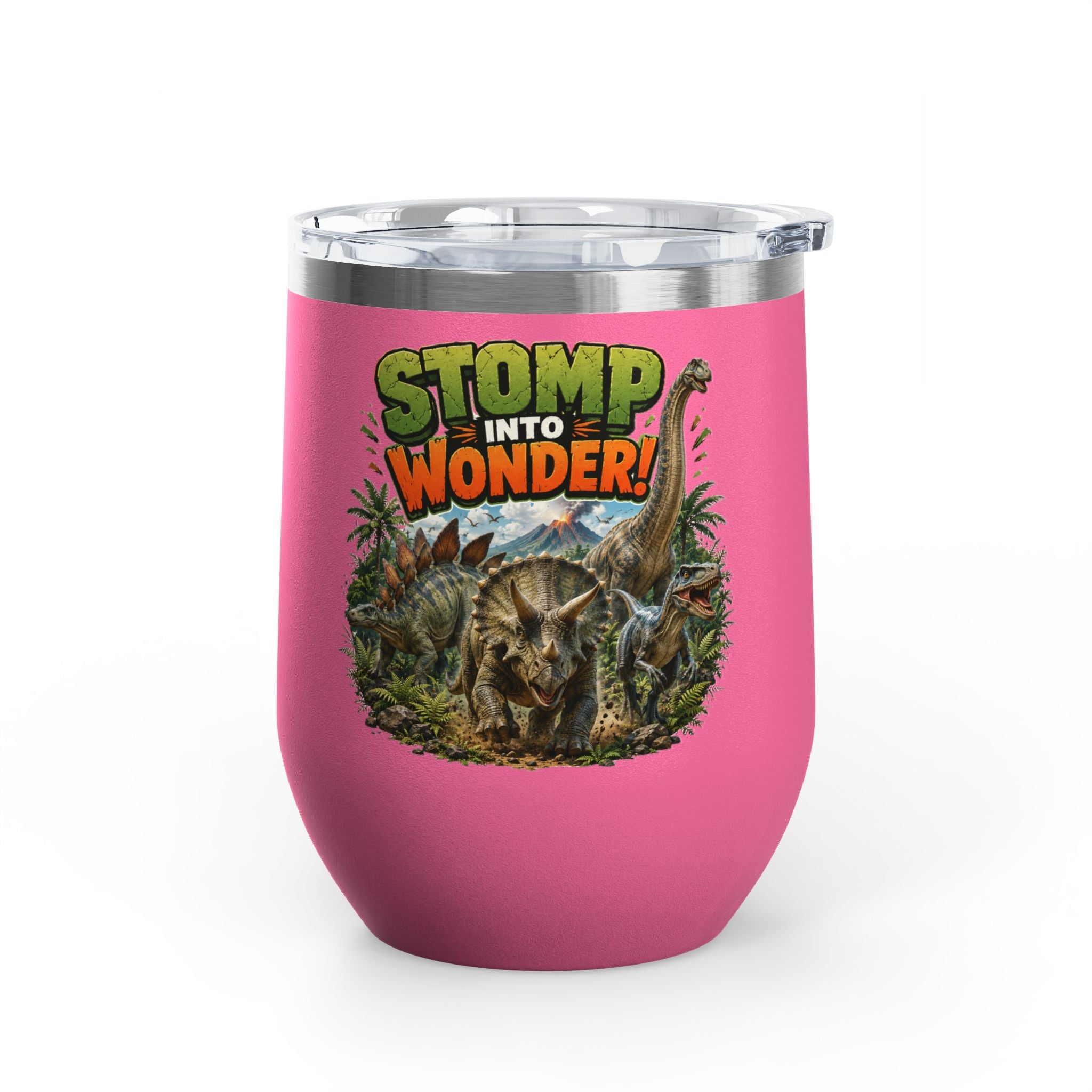 Dinosaur "Stomp Into Wonder" 12oz Tumbler