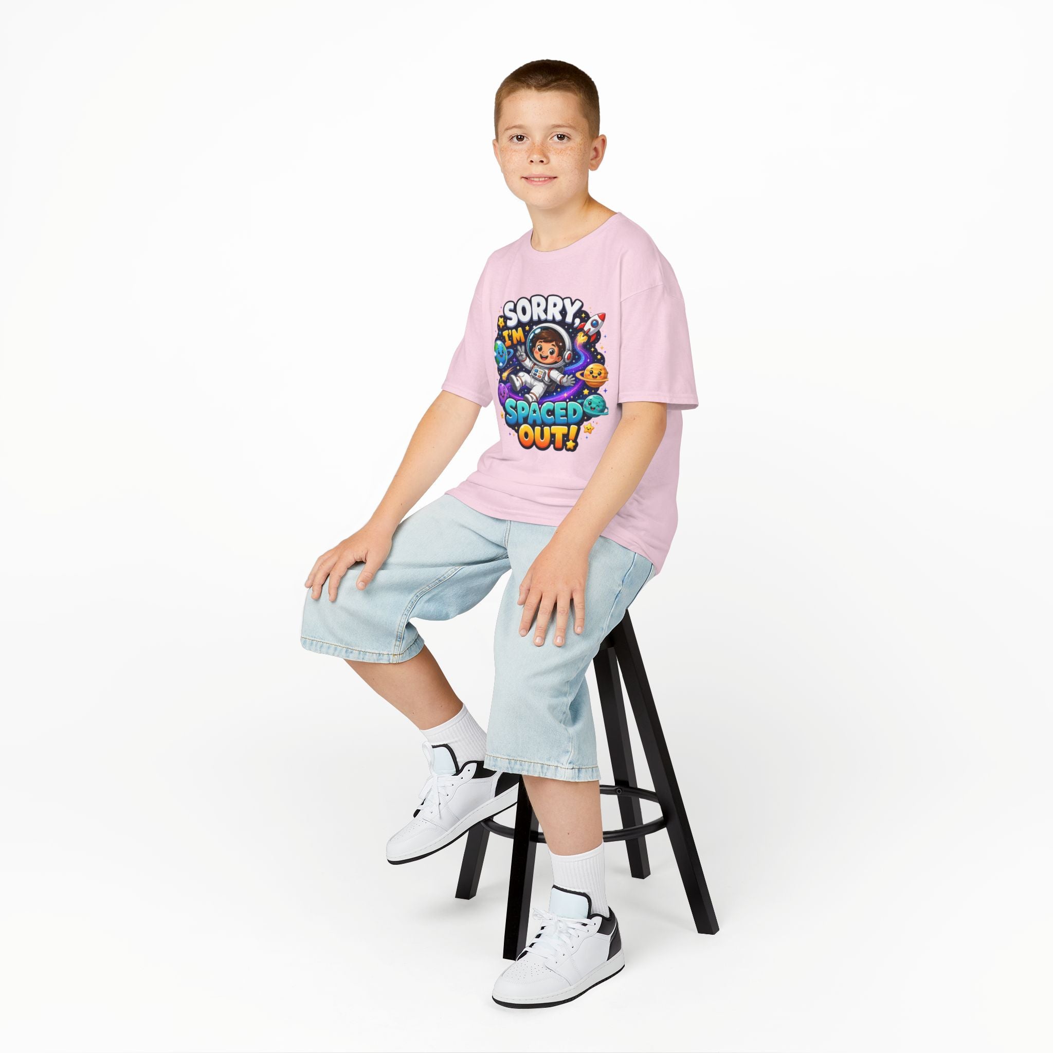 Spaced Out Kids T-Shirt — "Sorry I'm Spaced Out!" Cute Space Astronaut Tee