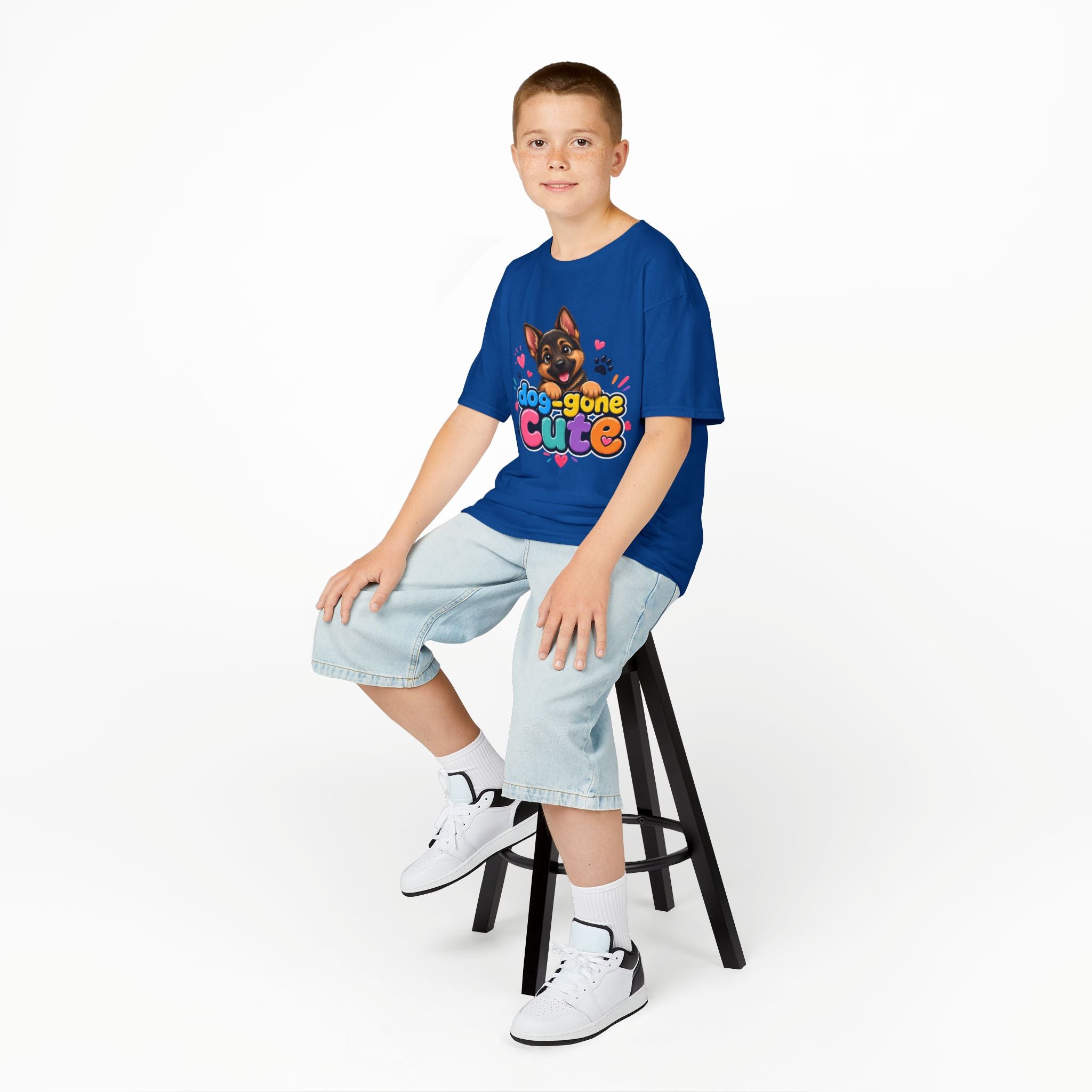 Kids T-Shirt — "Dog-Gone Cute" German Shepherd Puppy Tee