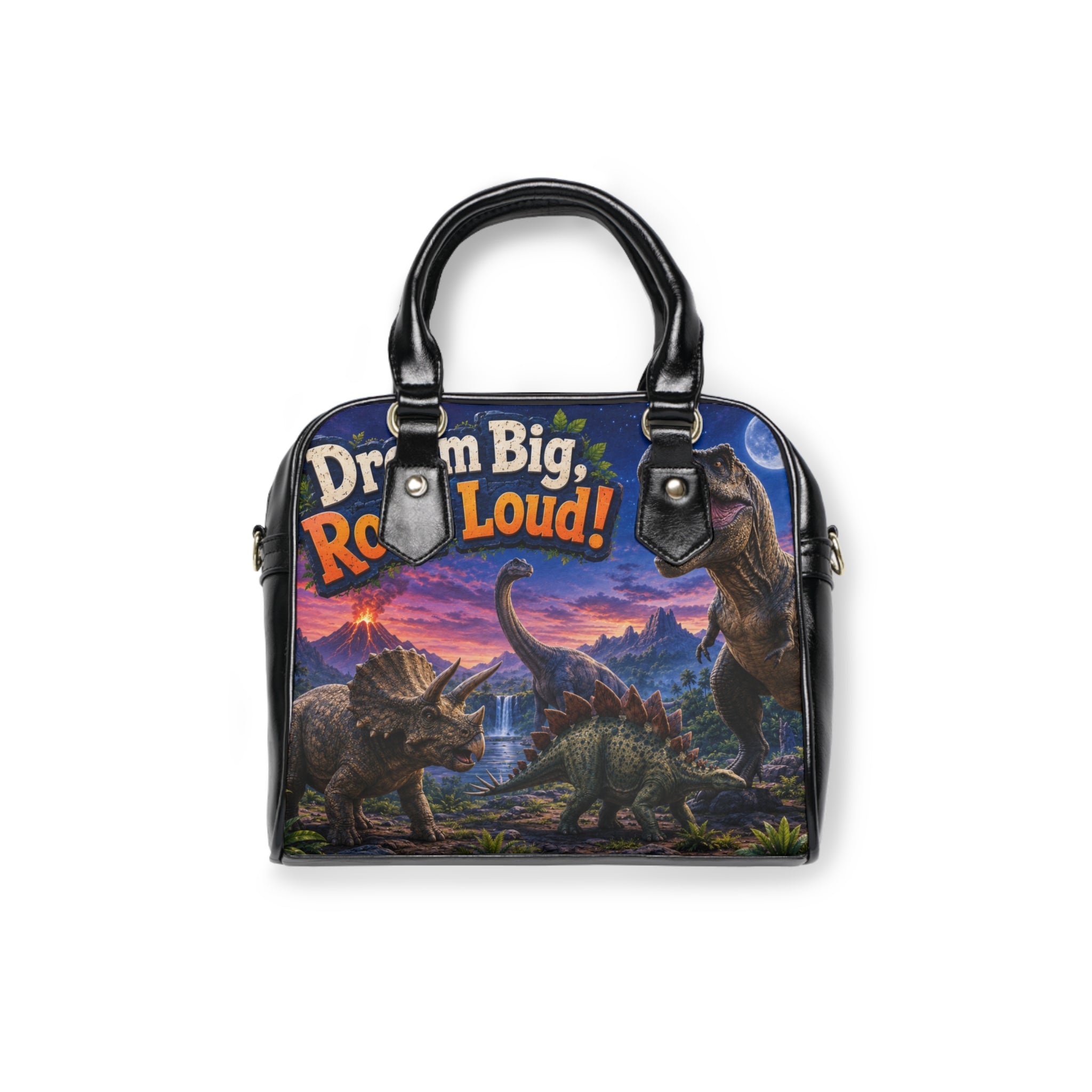 Dinosaur Shoulder Handbag – "Dream Big, Roar Loud!" Kids Dino Purse