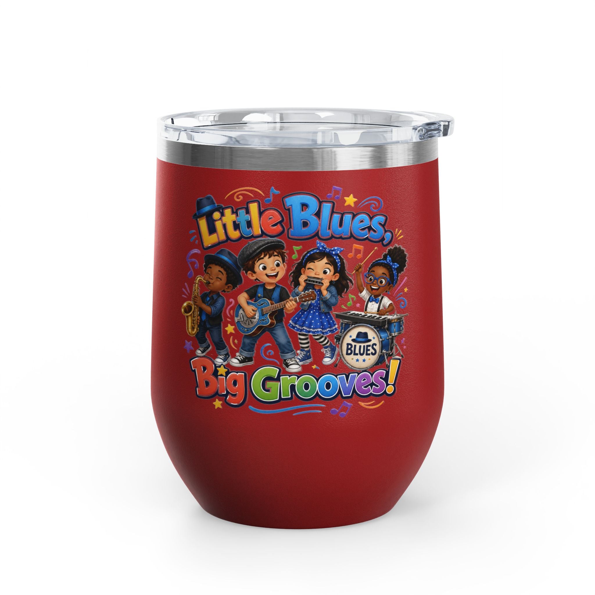 "Little Blues, Big Grooves!" Kids Band Insulated 12oz