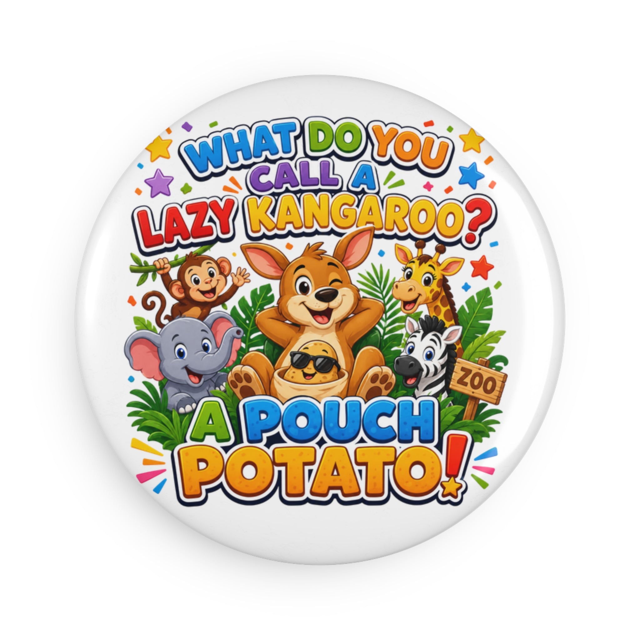 What Do You Call A Lazy Kangaroo? A Pouch Potato Magnet