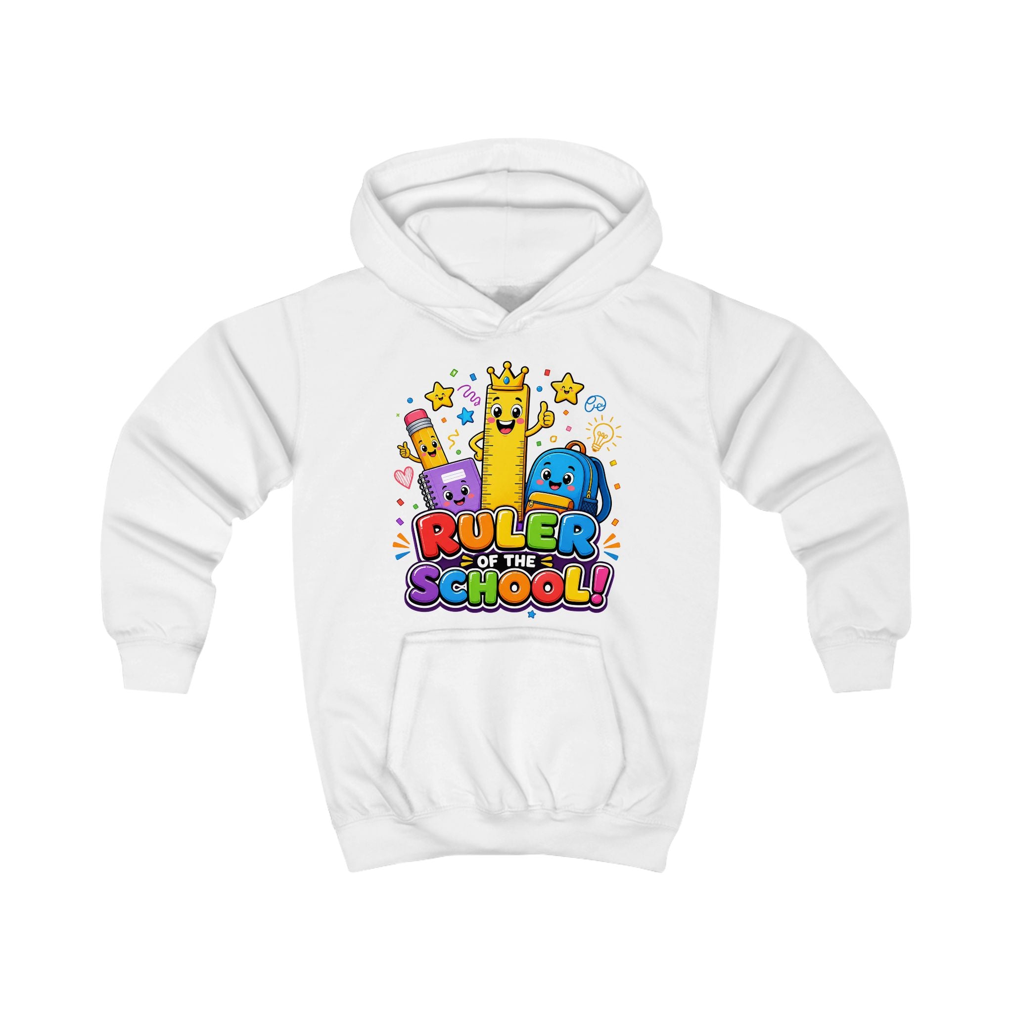 Ruler of the School Kids Hoodie — Cute Back-to-School Graphic Pullover