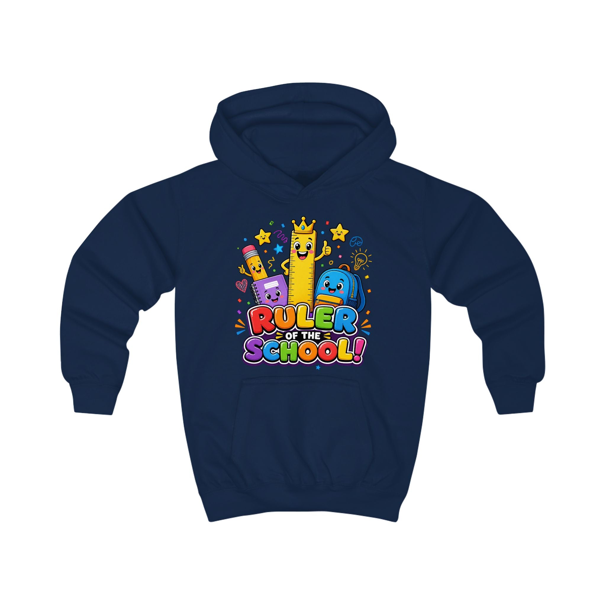 Ruler of the School Kids Hoodie — Cute Back-to-School Graphic Pullover