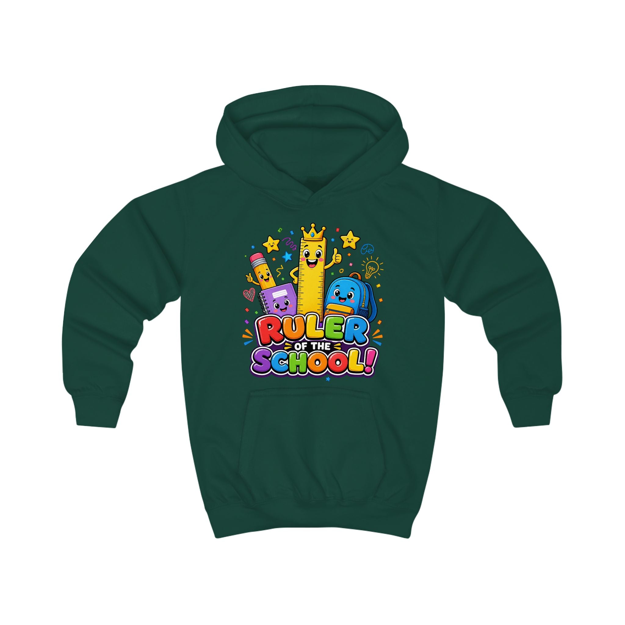 Ruler of the School Kids Hoodie — Cute Back-to-School Graphic Pullover