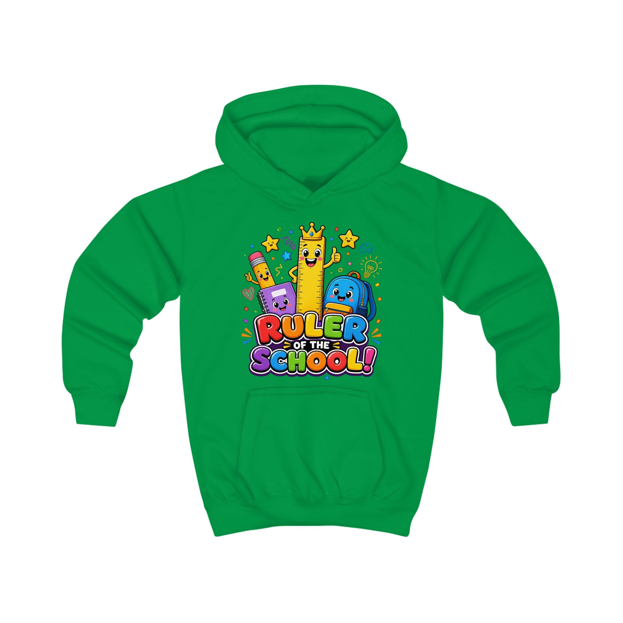 Ruler of the School Kids Hoodie — Cute Back-to-School Graphic Pullover