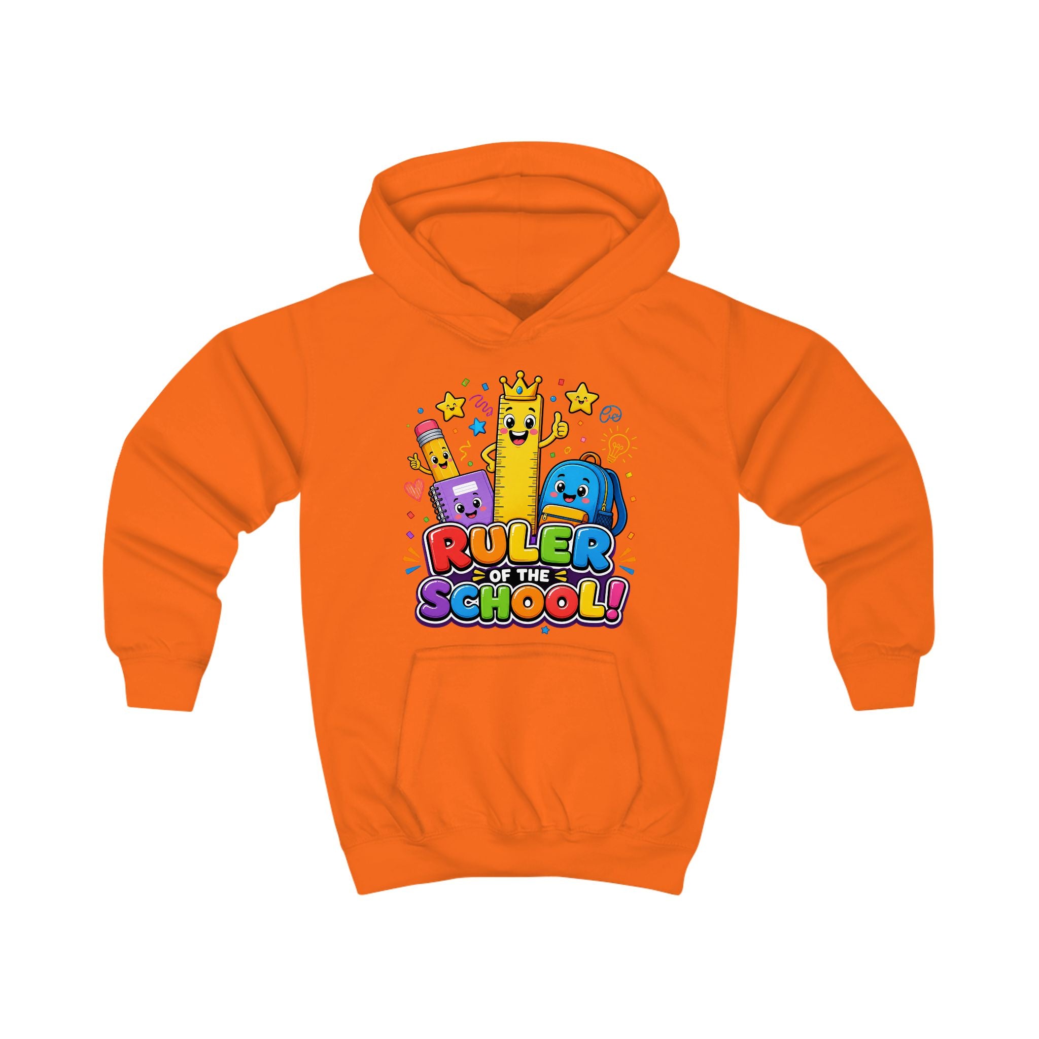 Ruler of the School Kids Hoodie — Cute Back-to-School Graphic Pullover